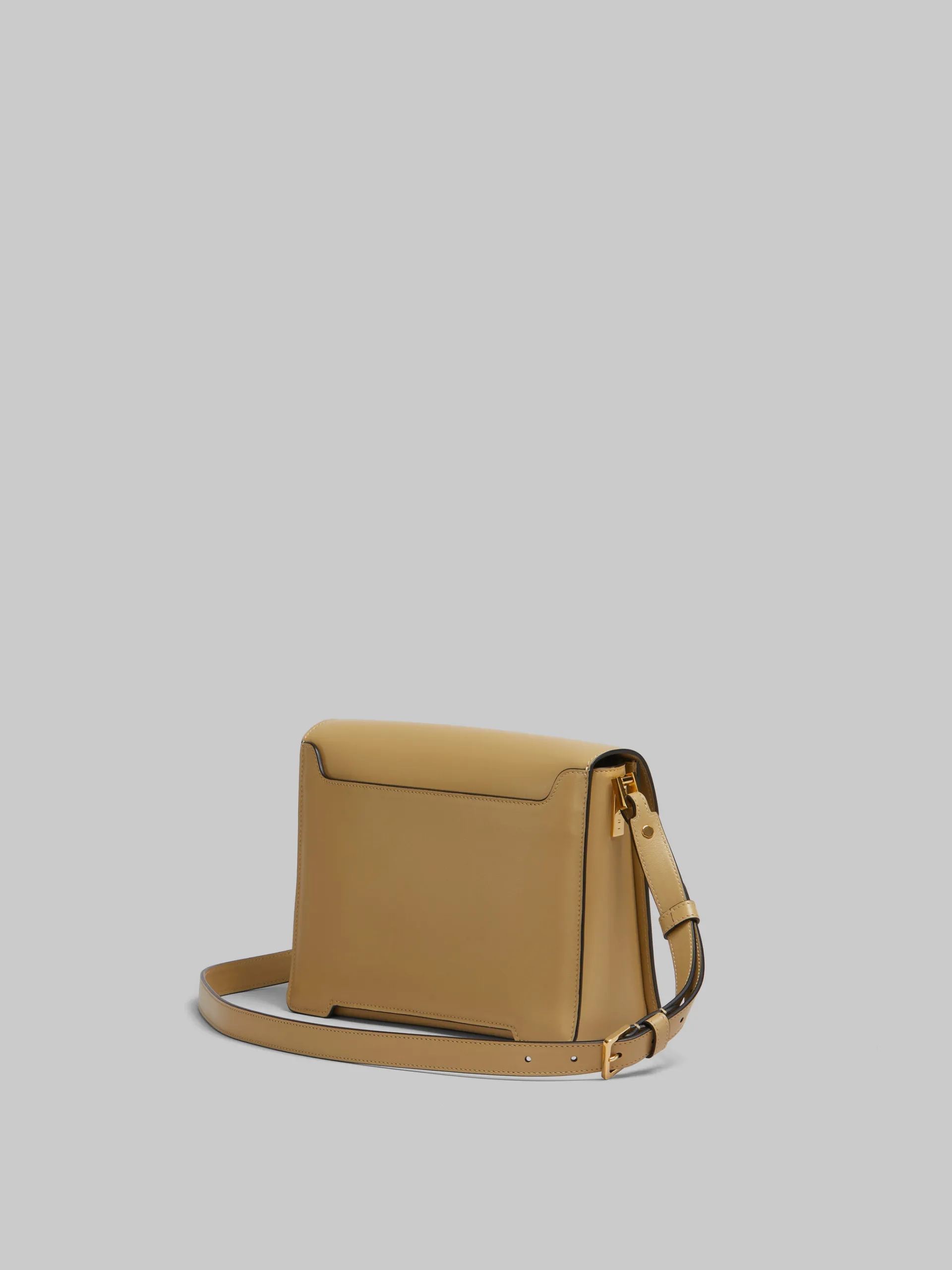 Trunkaroo Bag | Crossbody Bags>Marni Camel Leather Trunkaroo Medium Shoulder Bag NOMAD/BEIGE