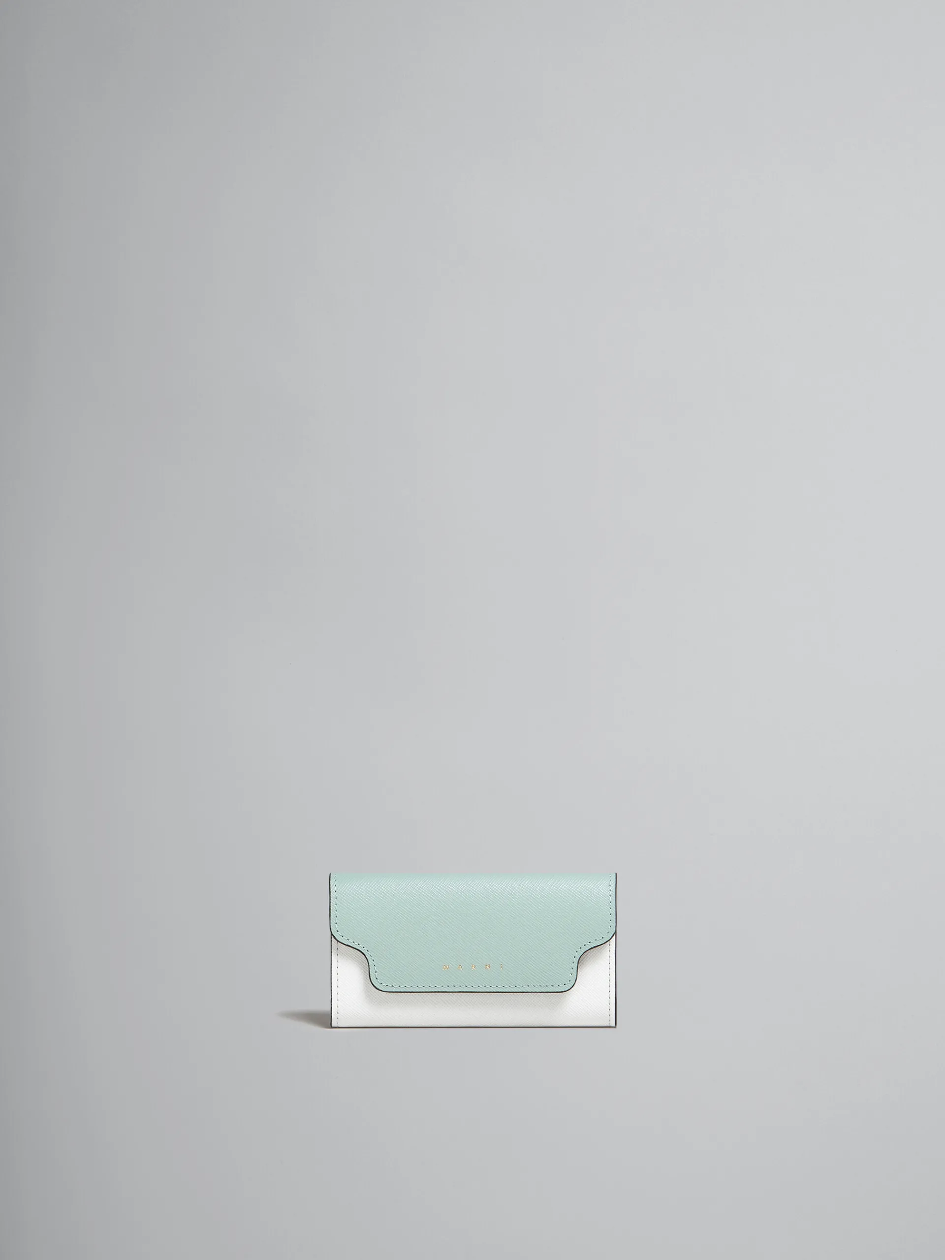 Wallets & Small Leather Goods | Other Accessories>Marni Colour Block Saffiano Leather Keyring TEAGREEN/LIMESTONE/LIGHTCAMEL