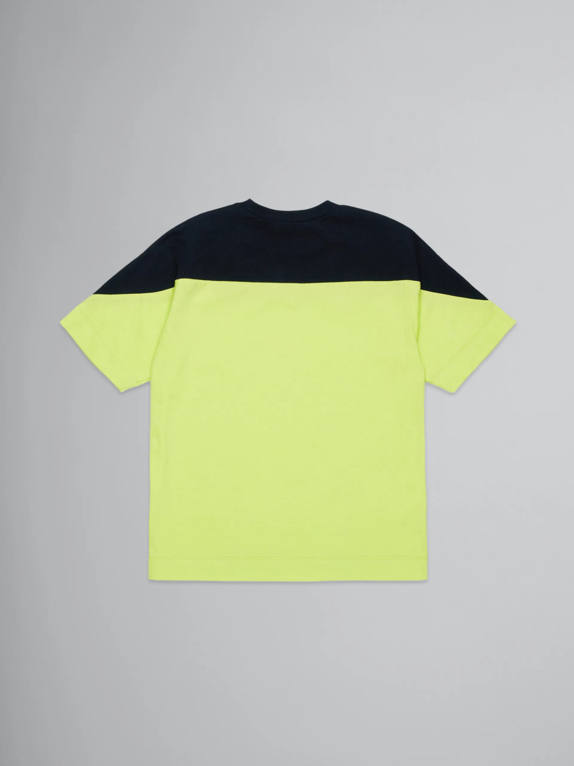 Kids>Marni Colourblock T-shirt With Logo SULPHUR SPRING