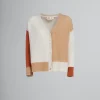 Knitwear>Marni Cream Colour-block Cashmere Cardigan ALABASTER