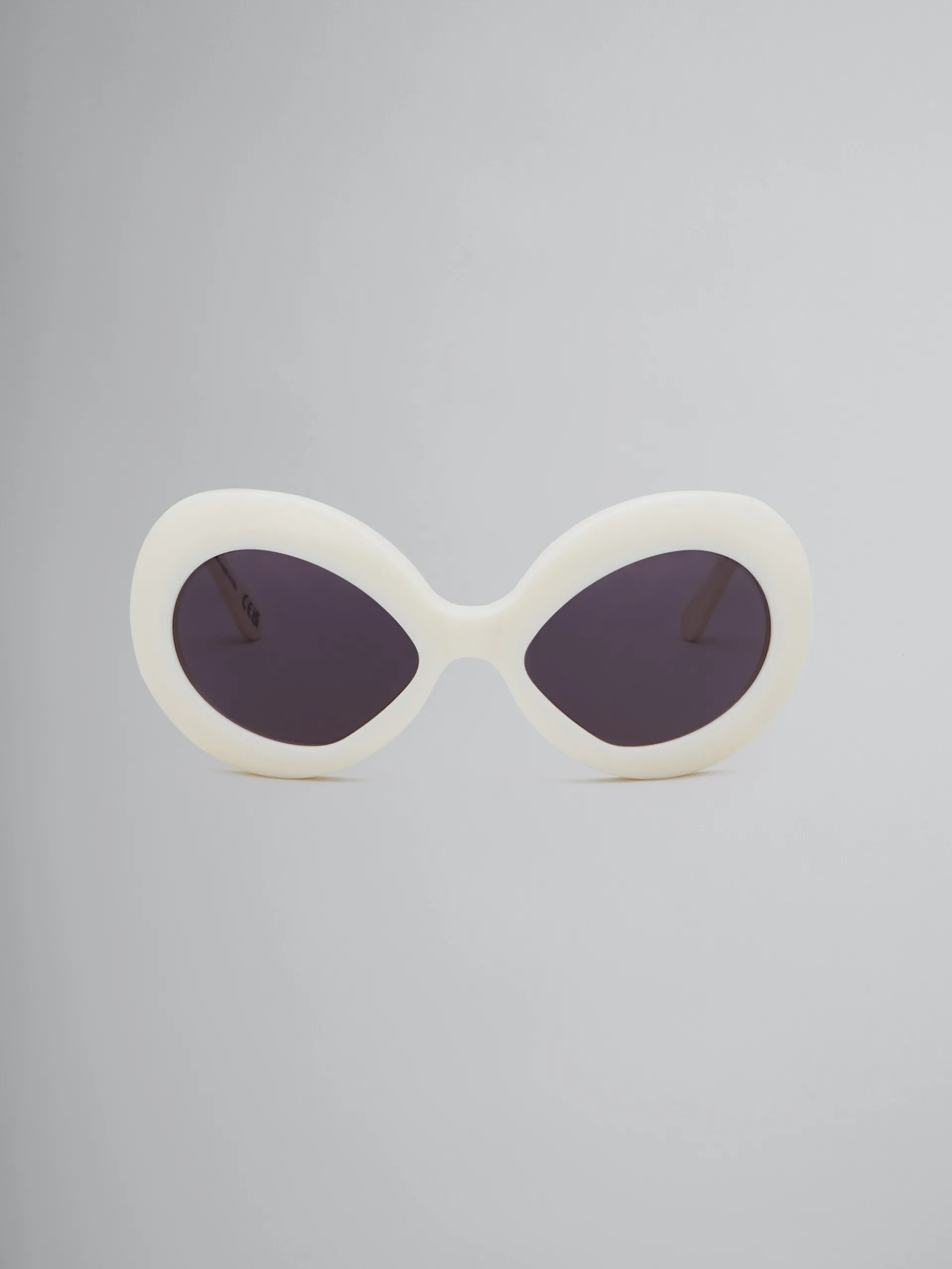 Sunglasses | Sunglasses>Marni Cream Lake Of Fire Sunglasses OFF-WHITE