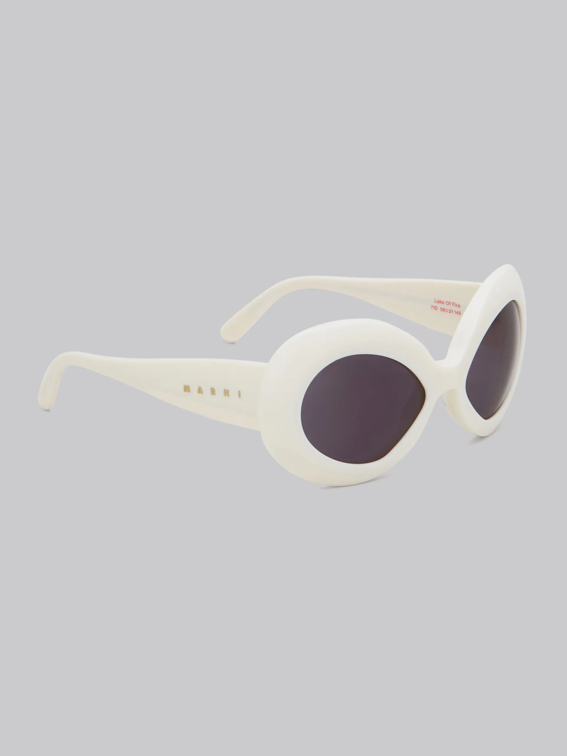 Sunglasses | Sunglasses>Marni Cream Lake Of Fire Sunglasses OFF-WHITE