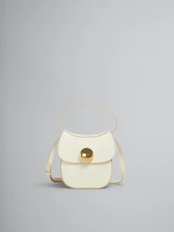 Shoulder Bags>Marni Cream Leather Butterfly Small Handbag SHELL