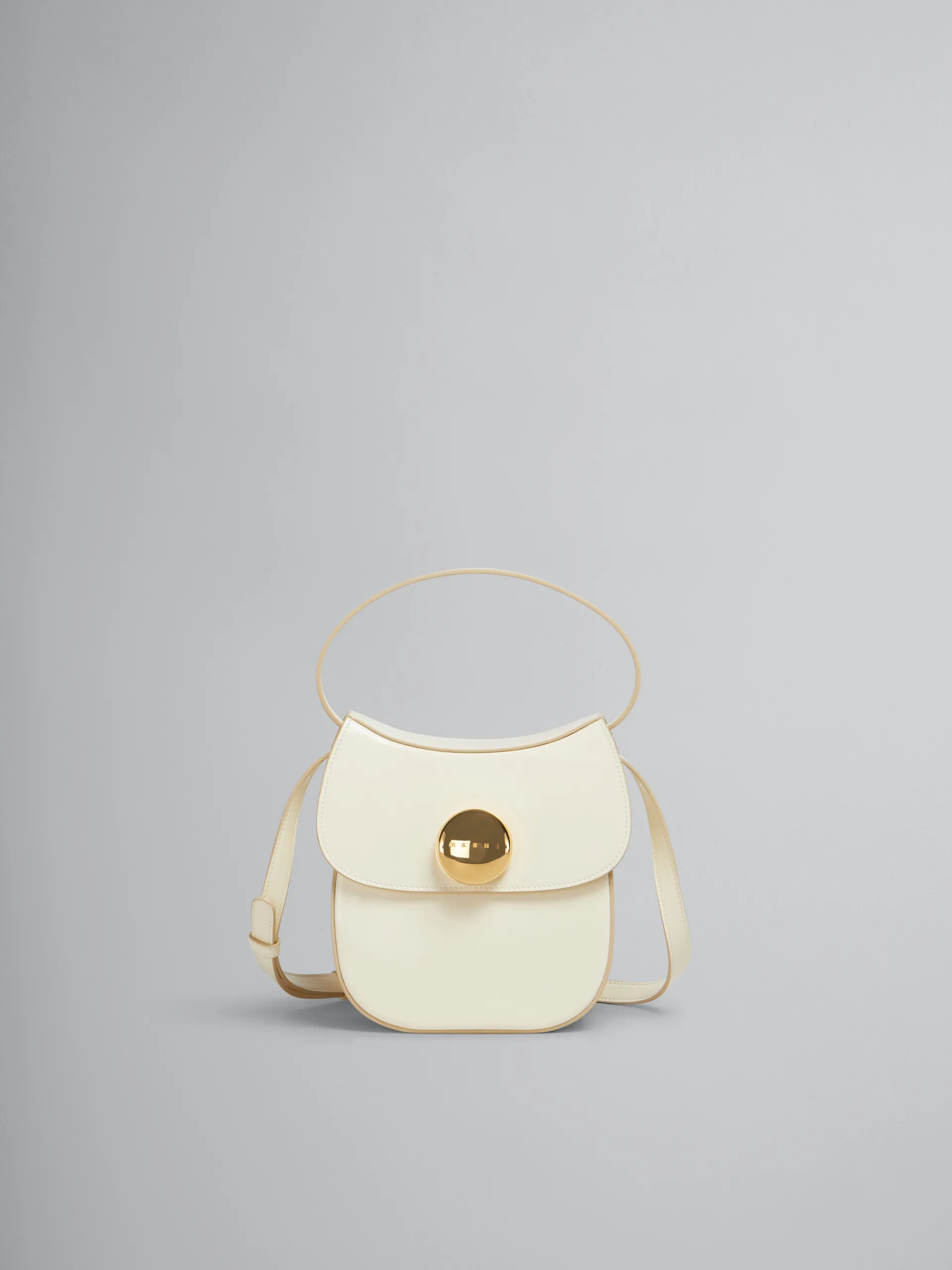 Shoulder Bags>Marni Cream Leather Butterfly Small Handbag SHELL