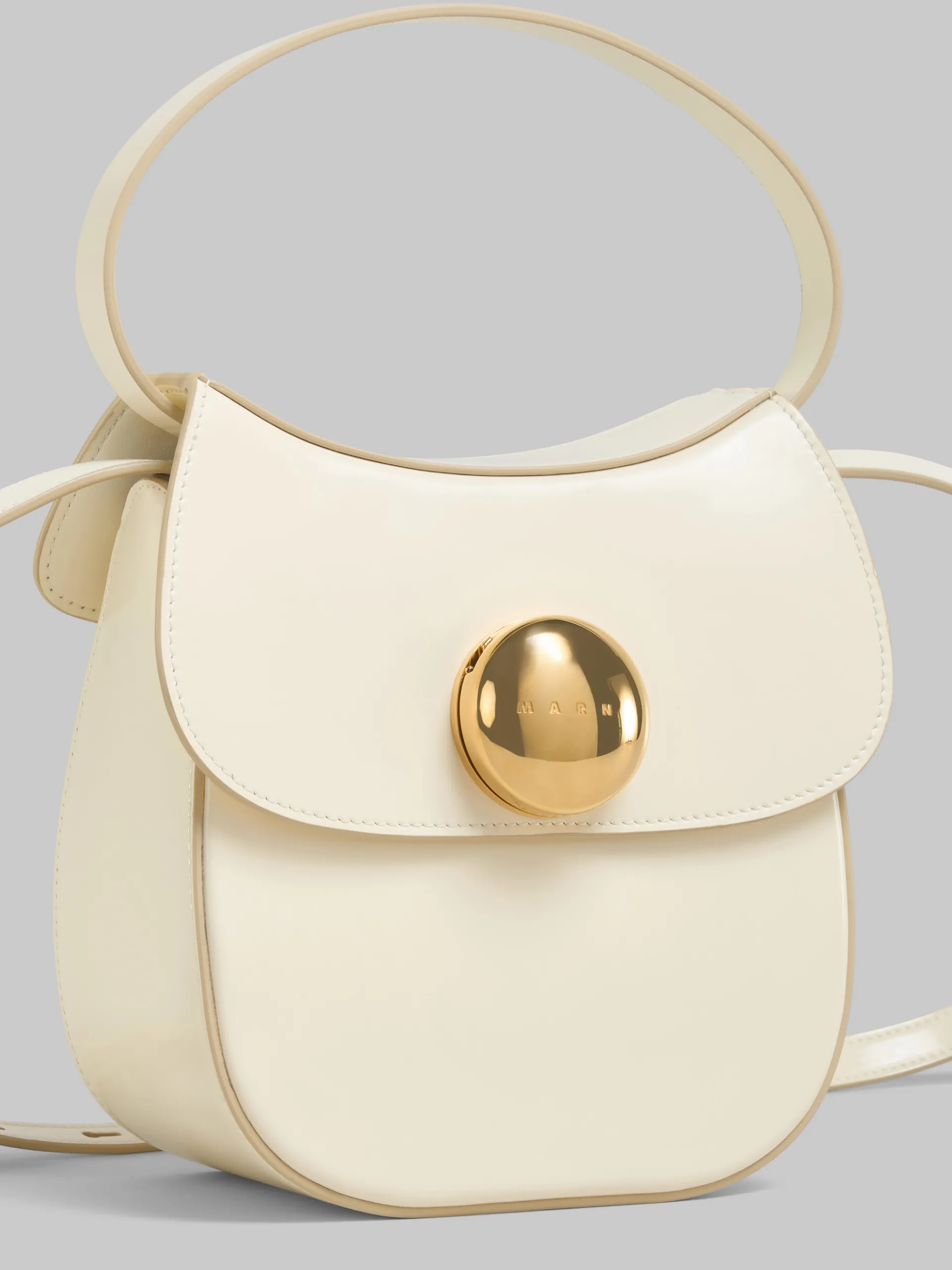 Shoulder Bags>Marni Cream Leather Butterfly Small Handbag SHELL