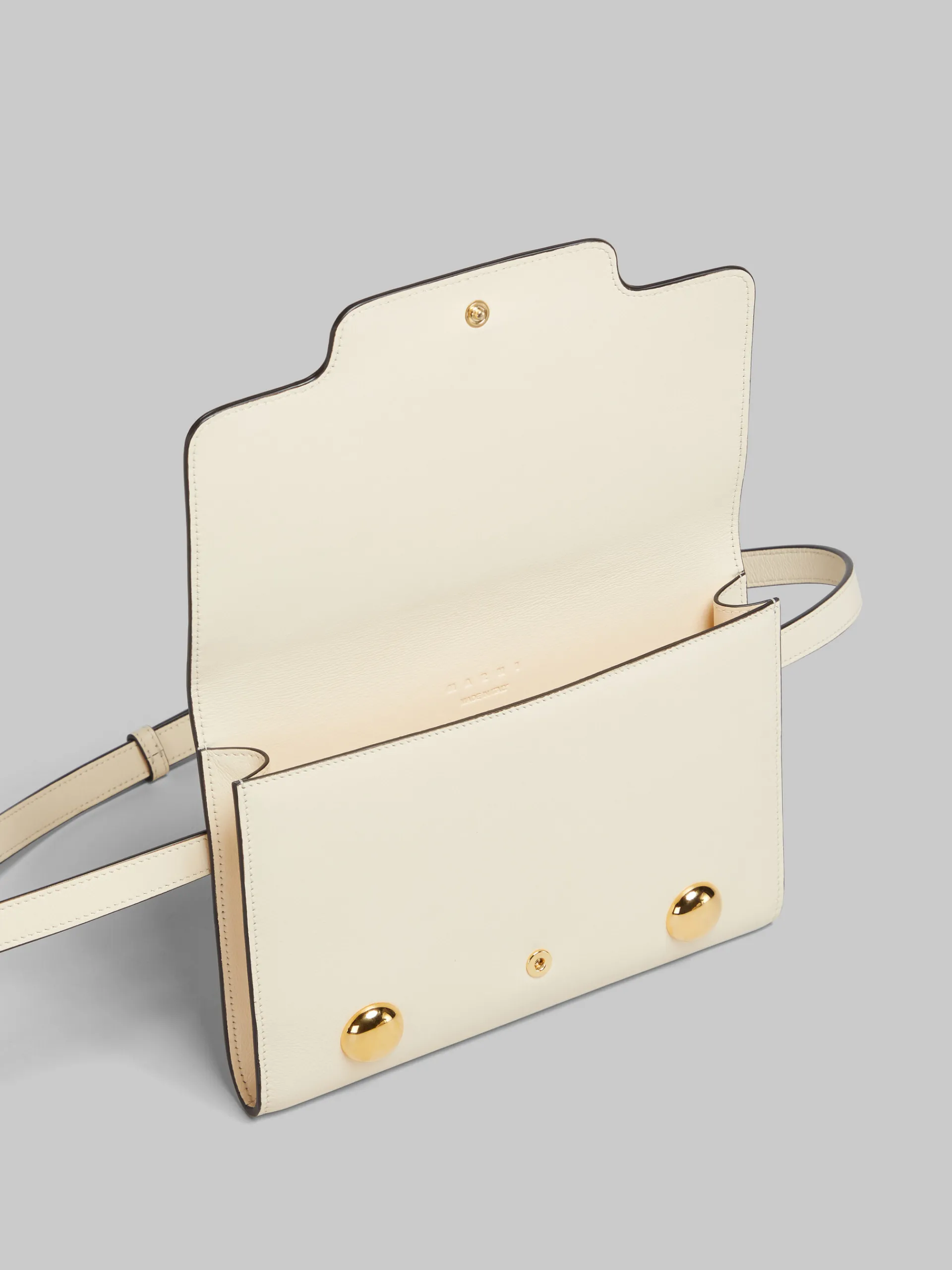 Crossbody Bags | Trunkaroo Bag>Marni Cream Leather Trunkaroo Bum Bag SHELL
