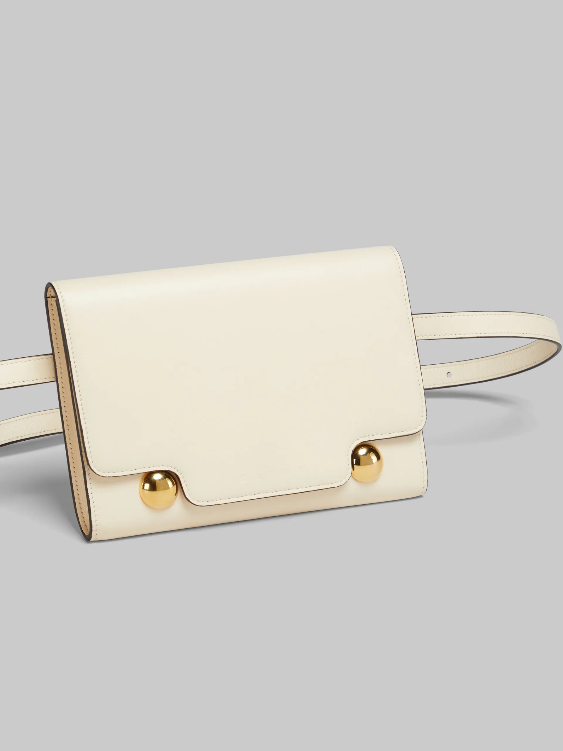 Crossbody Bags | Trunkaroo Bag>Marni Cream Leather Trunkaroo Bum Bag SHELL