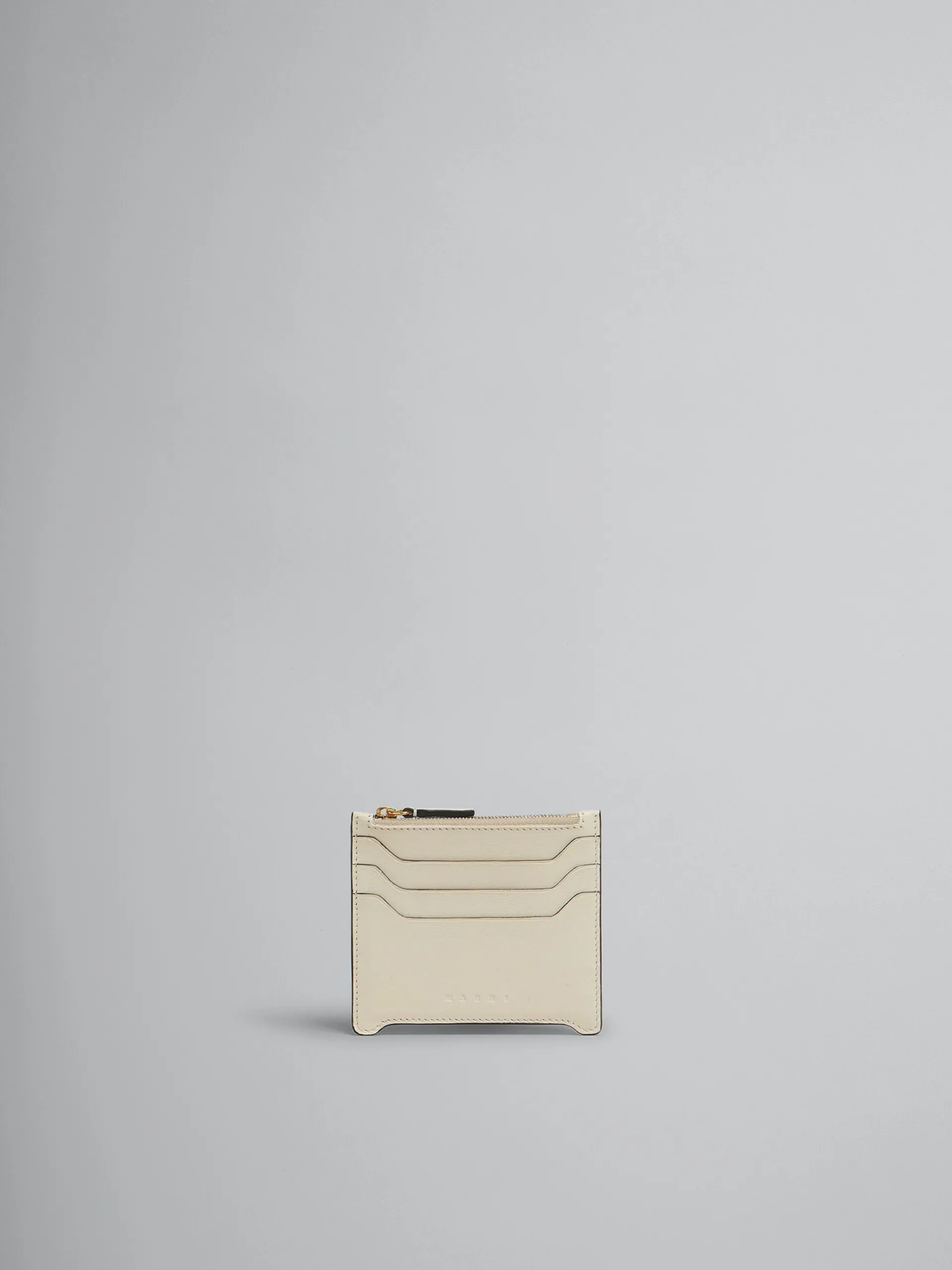 Wallets & Small Leather Goods>Marni Cream Leather Trunkaroo Card Case SHELL