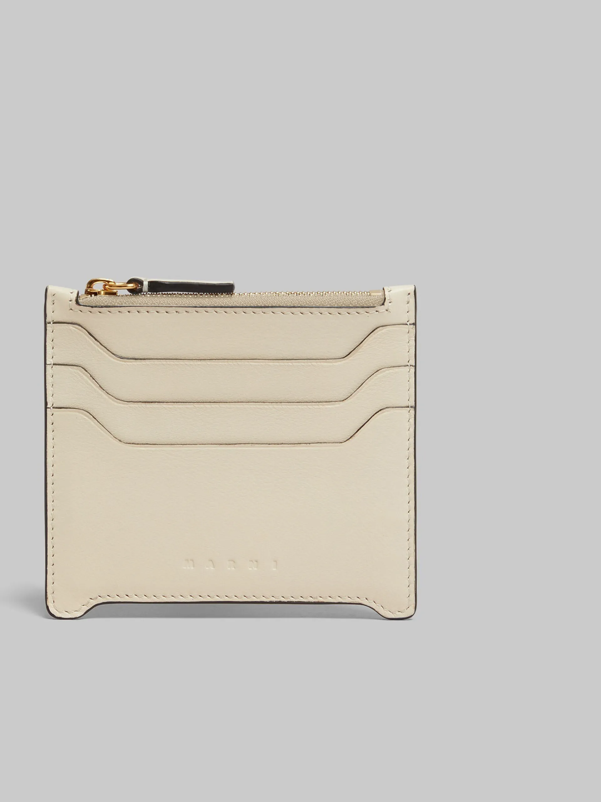 Wallets & Small Leather Goods>Marni Cream Leather Trunkaroo Card Case SHELL