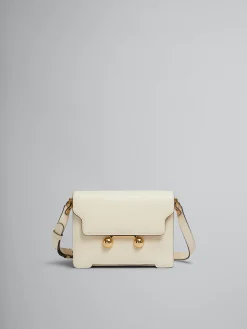 Trunkaroo Bag | Crossbody Bags>Marni Cream Leather Trunkaroo Medium Shoulder Bag SHELL