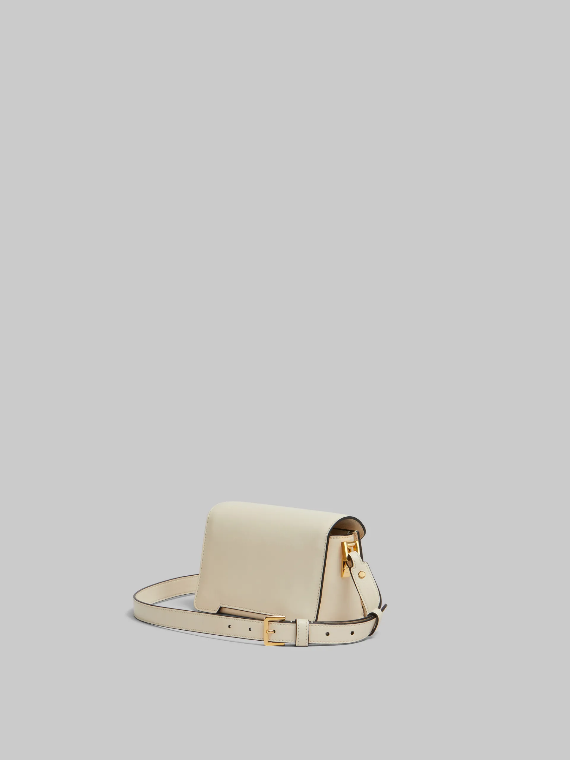 Trunkaroo Bag | Crossbody Bags>Marni Cream Leather Trunkaroo Mini Shoulder Bag SHELL
