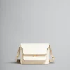 Shoulder Bags>Marni Cream Saffiano Leather Medium Trunk Bag TALC
