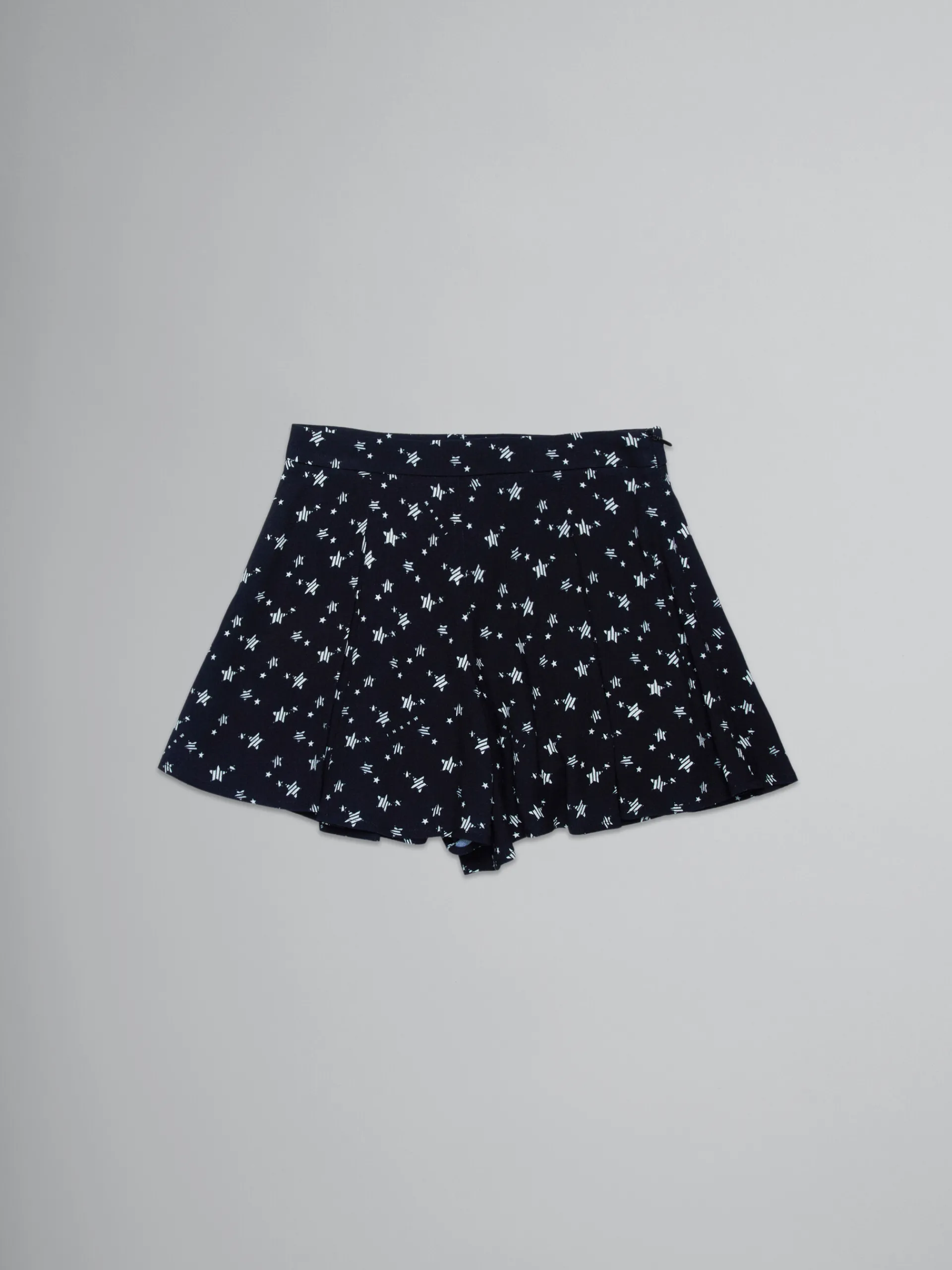 Kids>Marni Crepe Fabric Trouser-skirt With Stardust Print BLACK