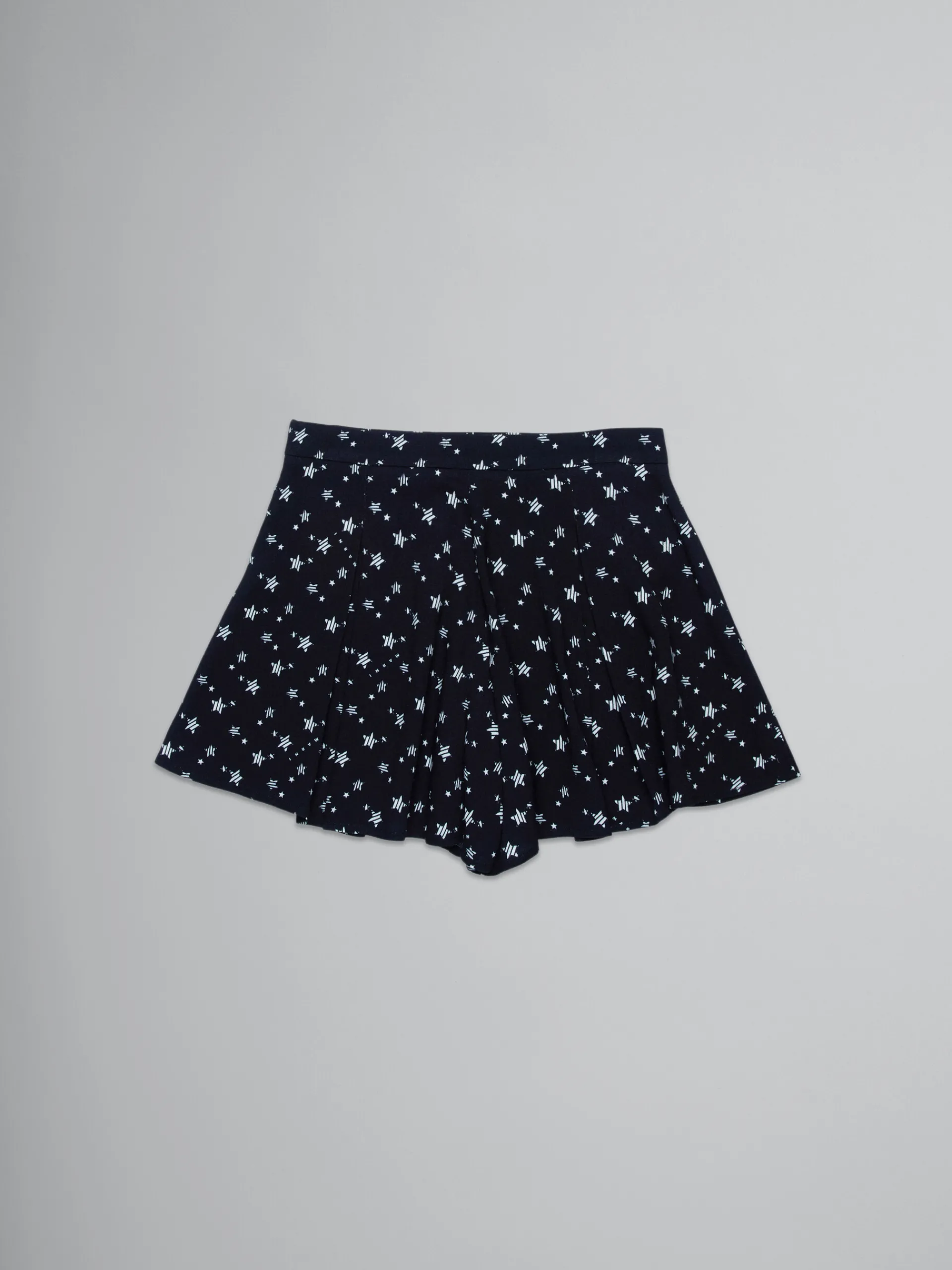 Kids>Marni Crepe Fabric Trouser-skirt With Stardust Print BLACK