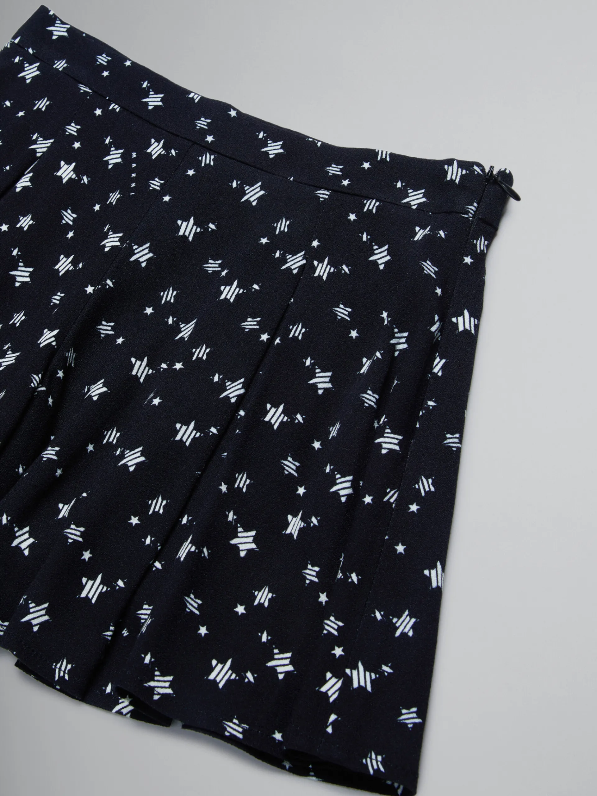 Kids>Marni Crepe Fabric Trouser-skirt With Stardust Print BLACK