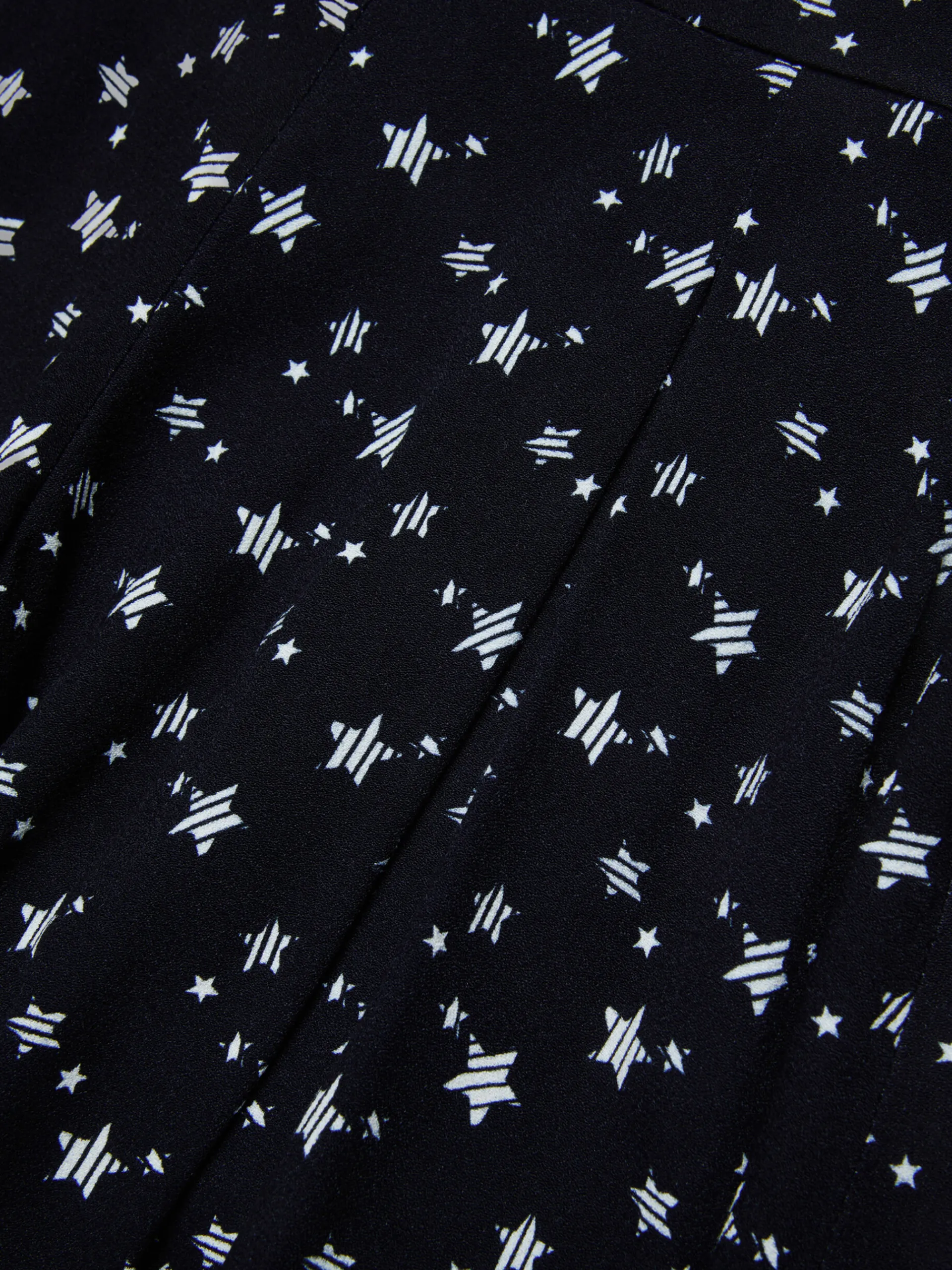 Kids>Marni Crepe Fabric Trouser-skirt With Stardust Print BLACK