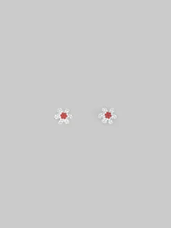 Earrings>Marni Daisy Stud Earrings With Pavé Rhinestones GLASS