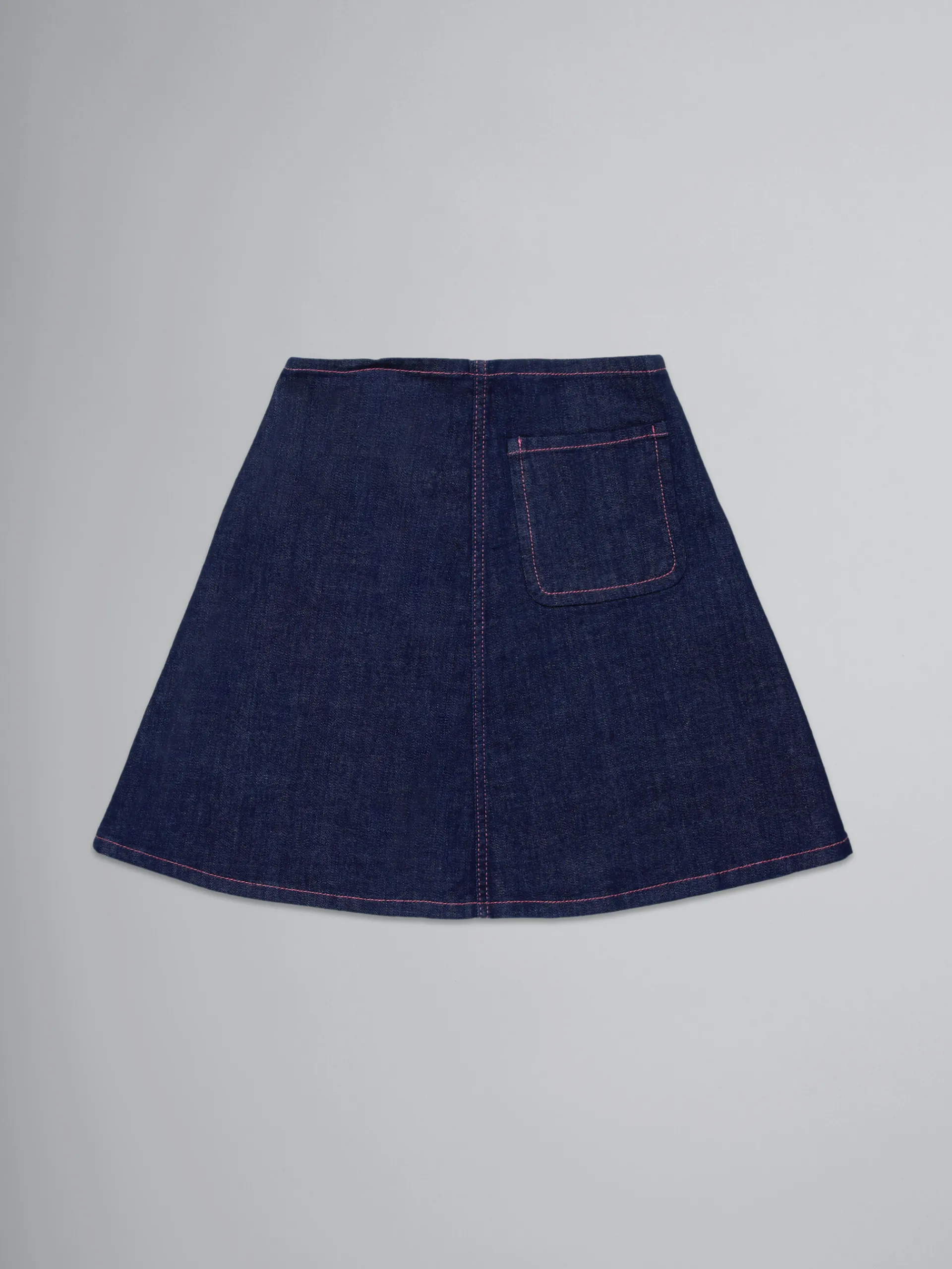 Kids>Marni Dark Blue Skirt DENIM