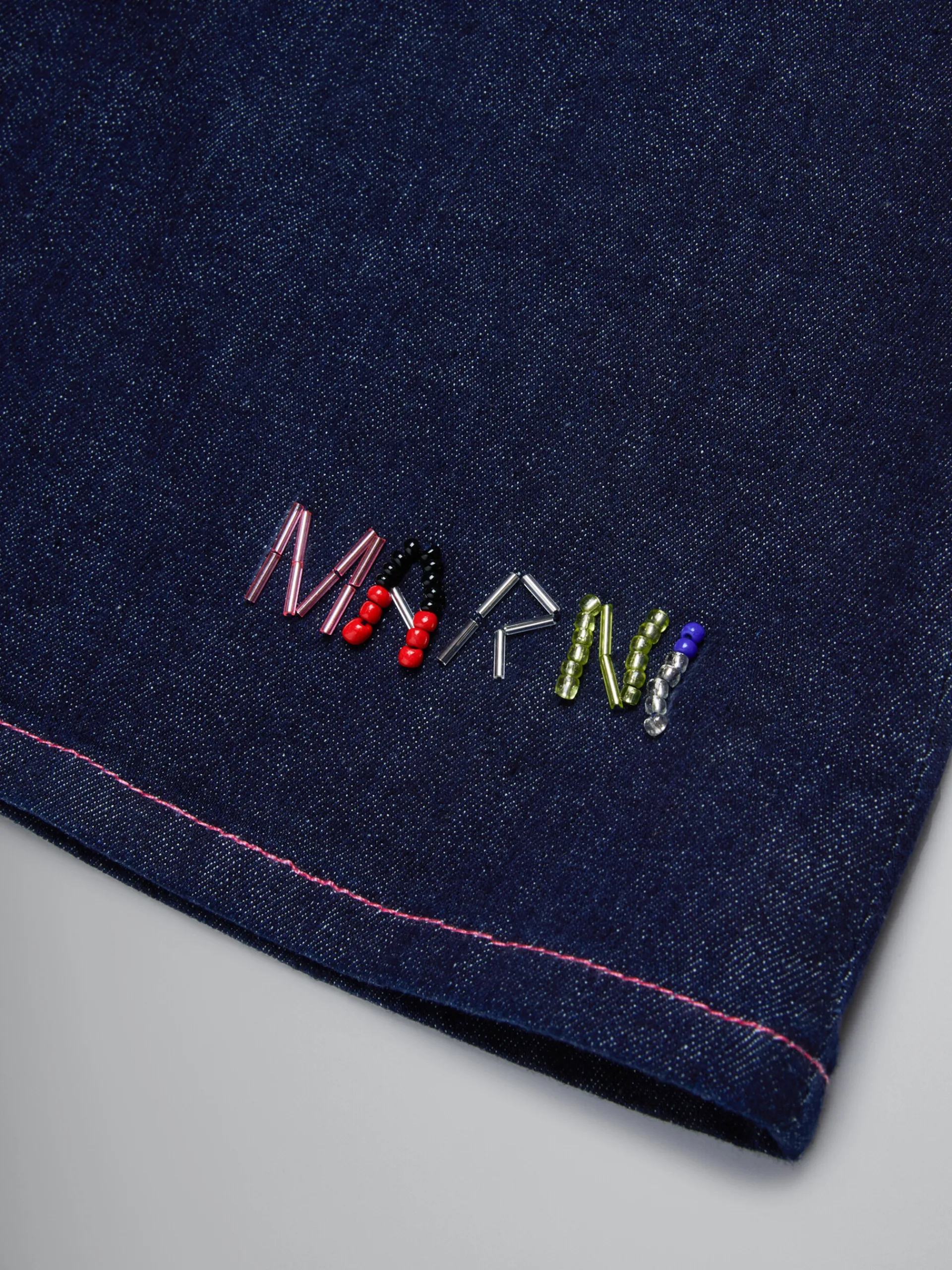 Kids>Marni Dark Blue Skirt DENIM