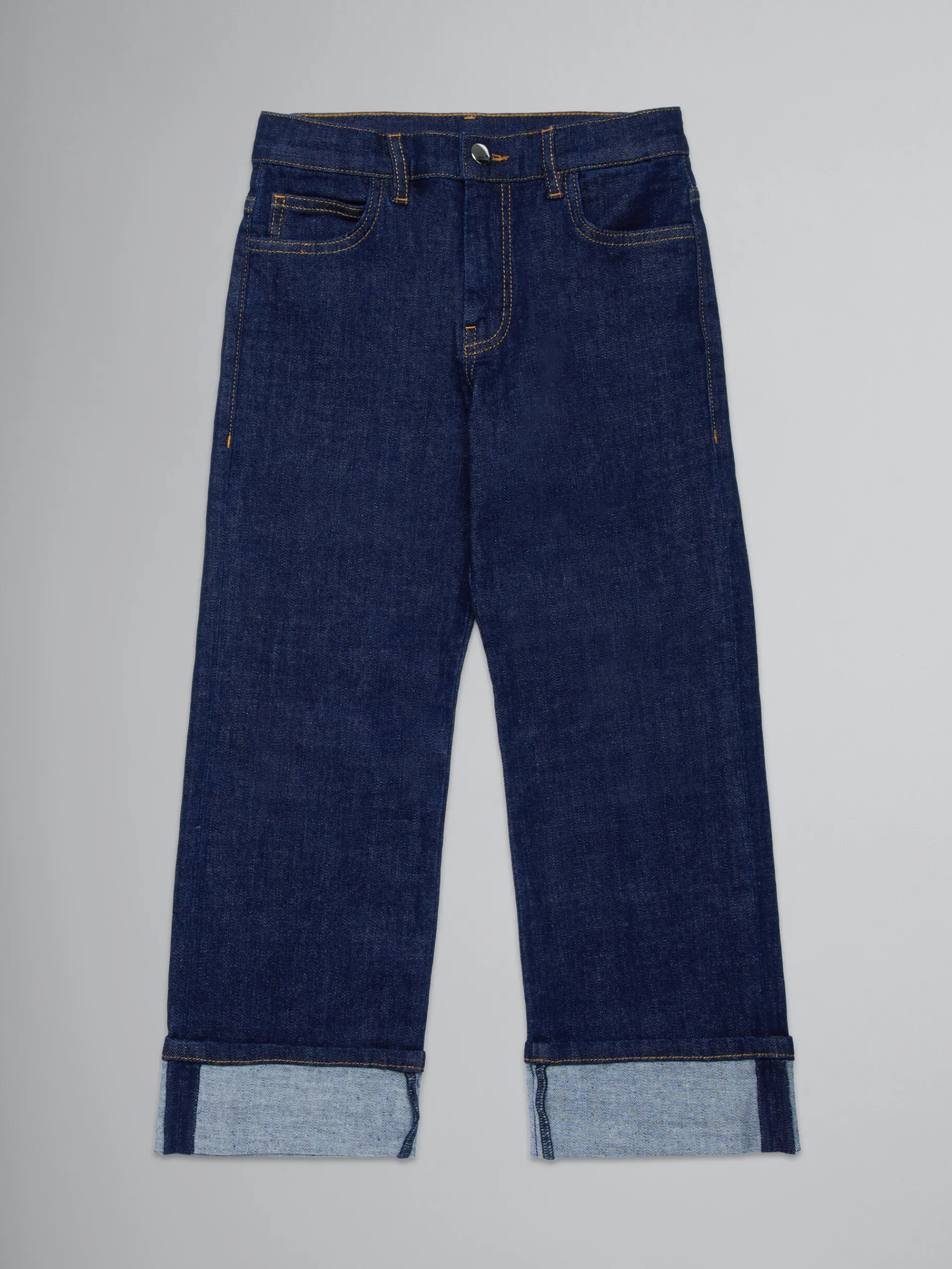 Kids>Marni Dark Blue Regular Jeans DENIM