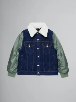 Kids>Marni Jacket With Bomber-style Sleeves DENIM