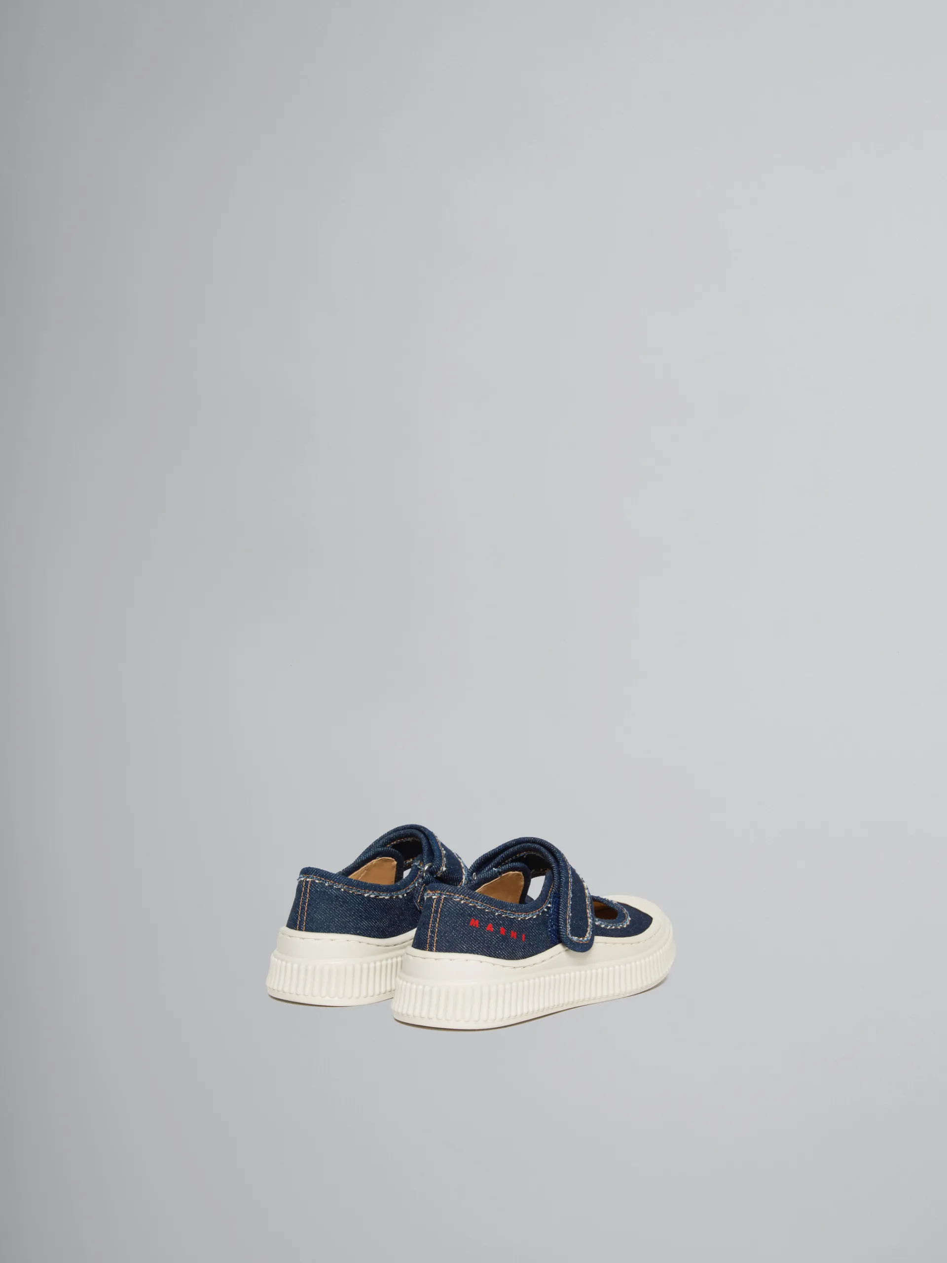 Kids>Marni Denim Mary-Jane Sneaker DENIM/RED