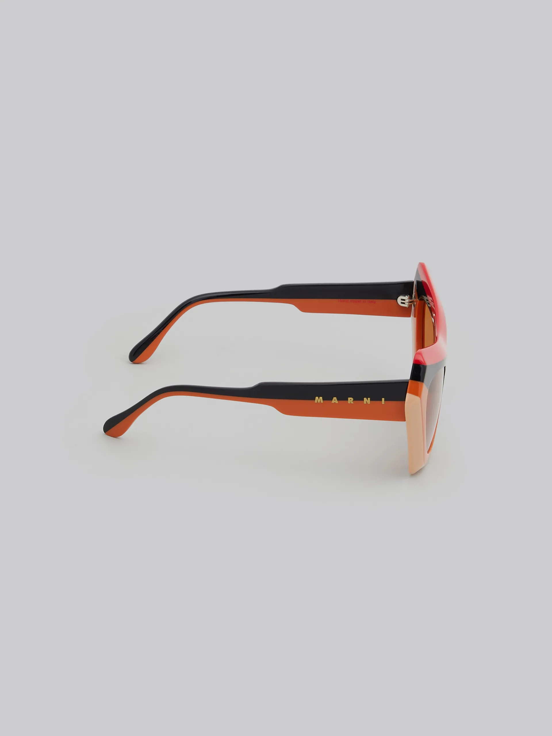 Sunglasses | Sunglasses>Marni Devil's Pool Striped Sunglasses MULTICOLORSTRIPESORANGE