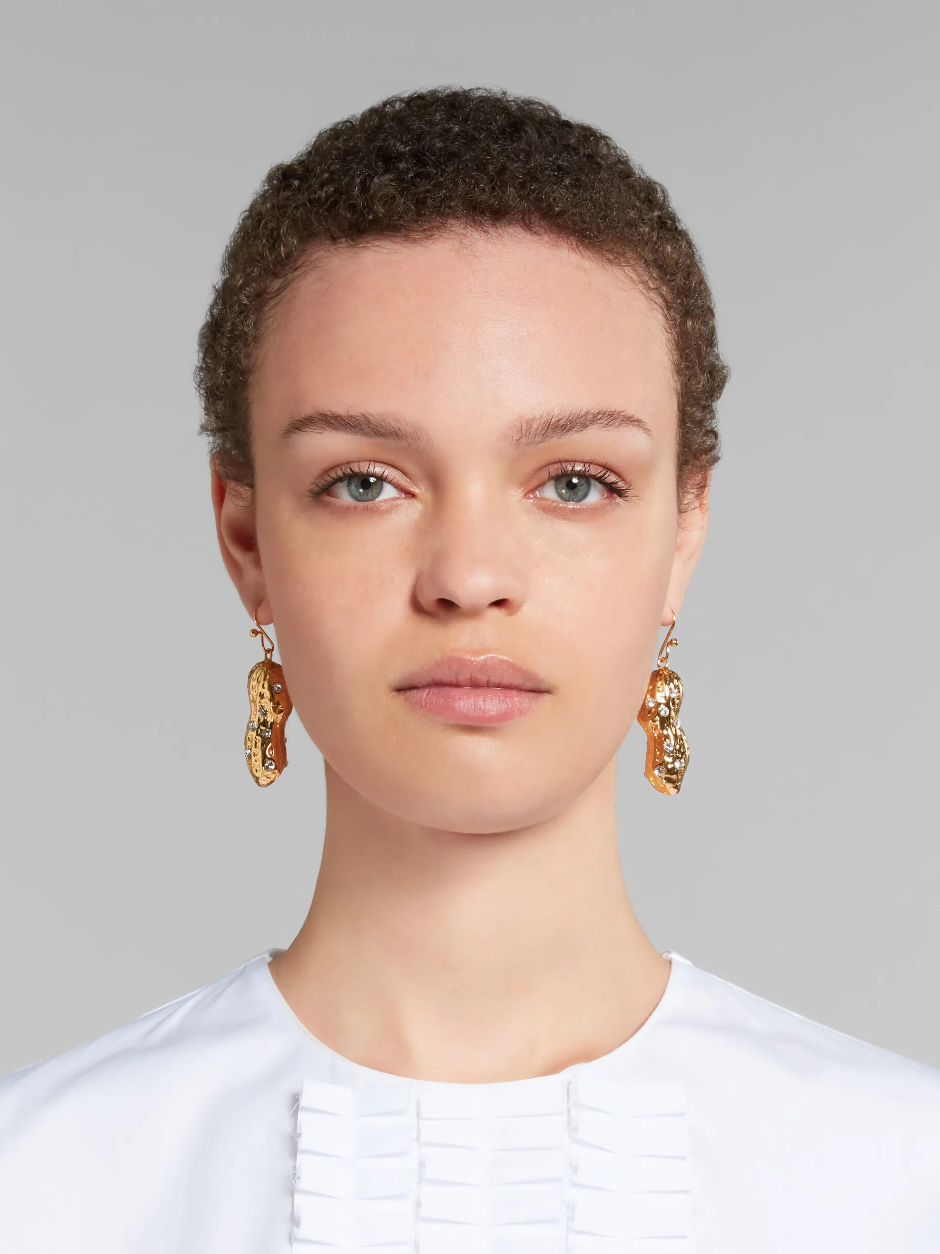 Earrings>Marni Peanut Drop Earrings GOLD