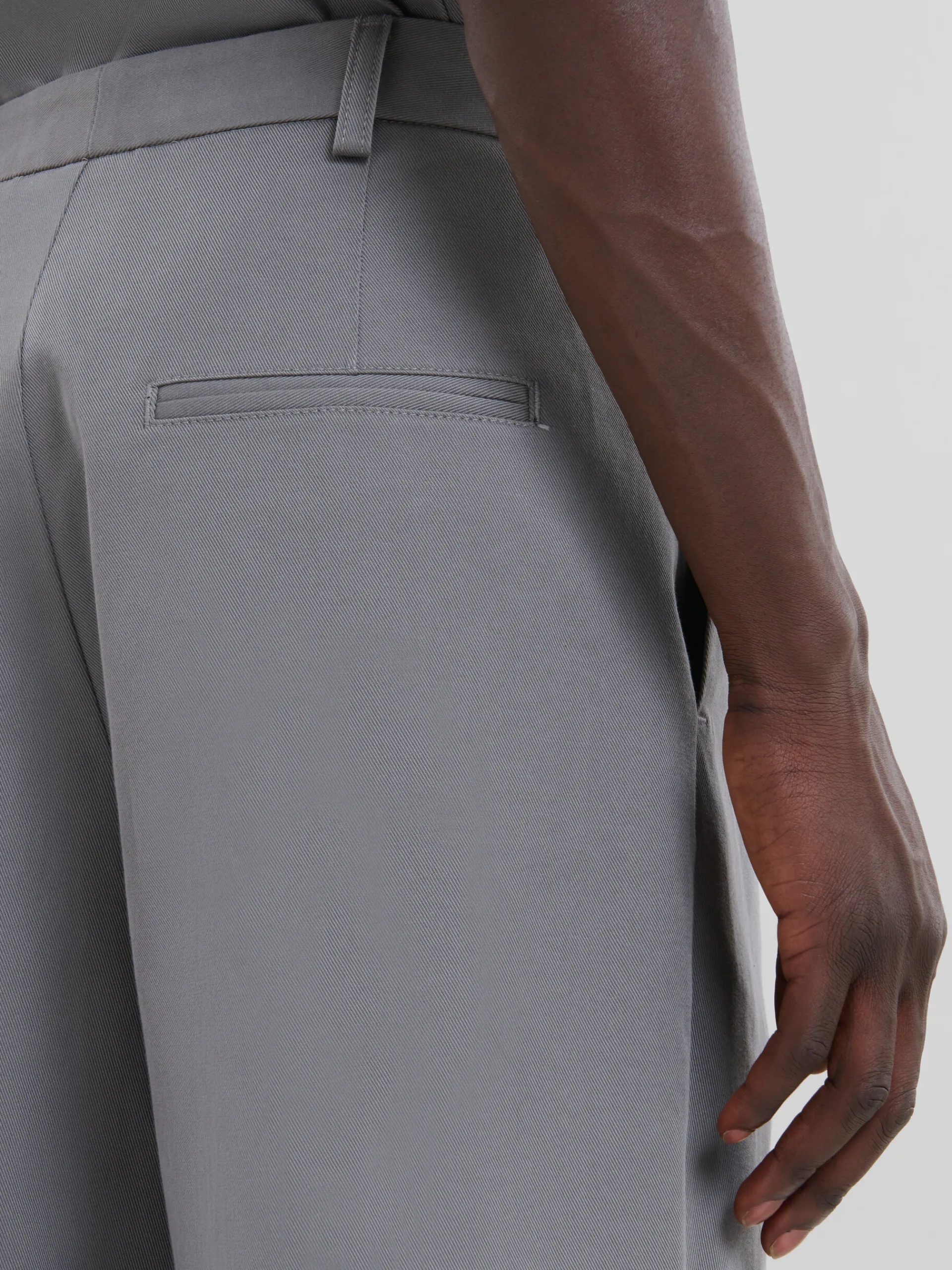 Pants>Marni Gray Gabardine Classic Trousers ANTIQUE SILVER