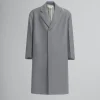 Coats & Jackets>Marni Gray Wool Oversized Coat ANTIQUE SILVER
