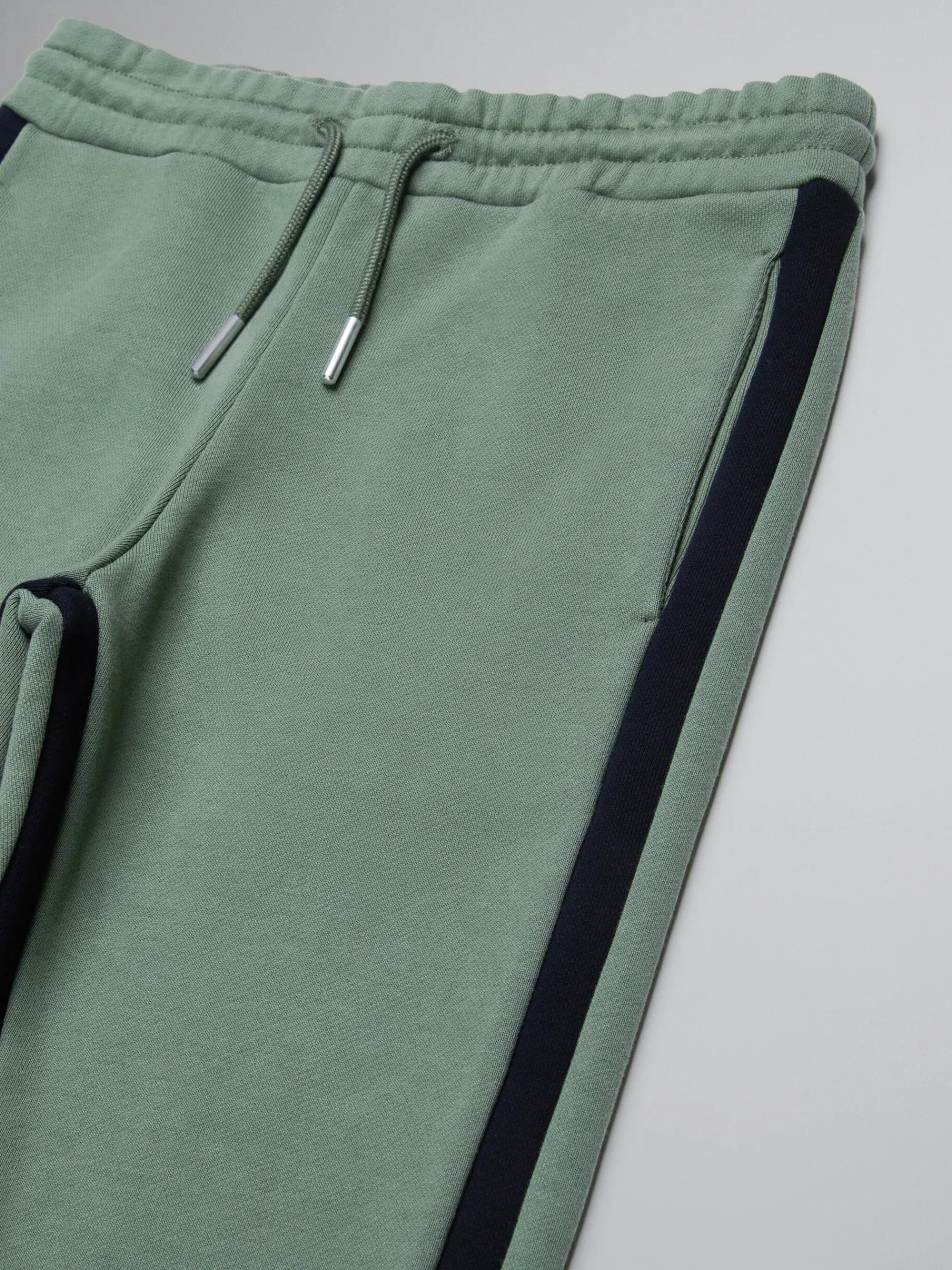 Kids>Marni Green Fleece Jogger Trousers With Stripes DEEP LICHEN GREEN