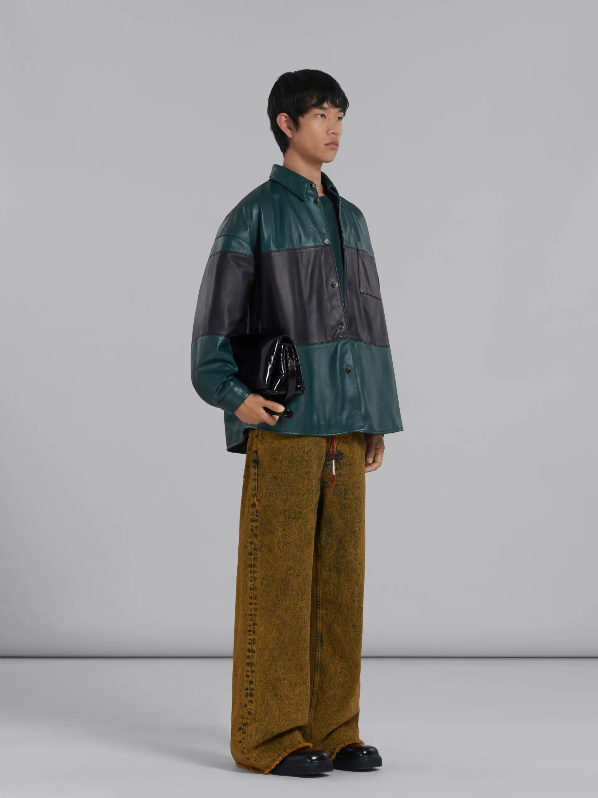 Tops & T-Shirts>Marni Green Organic Cotton T-shirt With Patch SPHERICALGREEN