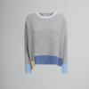 Knitwear>Marni Grey Colour-block Cashmere Jumper SODIUM