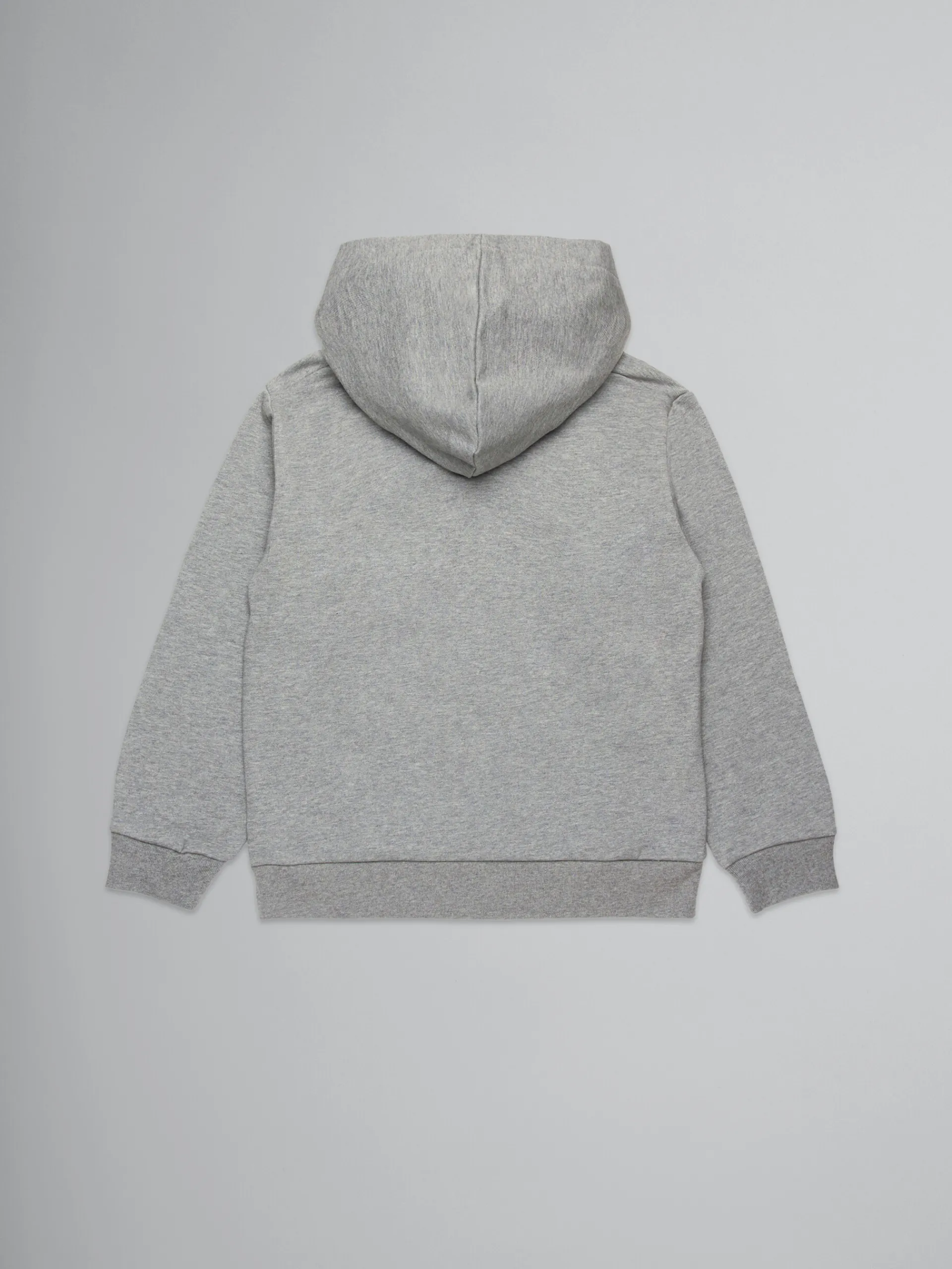 Kids>Marni Grey Hooded Sweatshirt With Embroidered Logo MEDIUM GRAY MELANGE