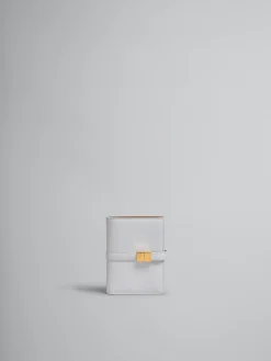 Wallets & Small Leather Goods>Marni Grey Leather Bifold Prisma Wallet SODIUM