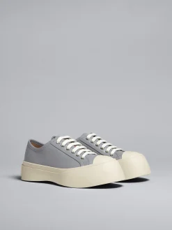 Sneakers | Pablo>Marni Grey Leather Pablo Lace-up Sneaker DOLPHIN