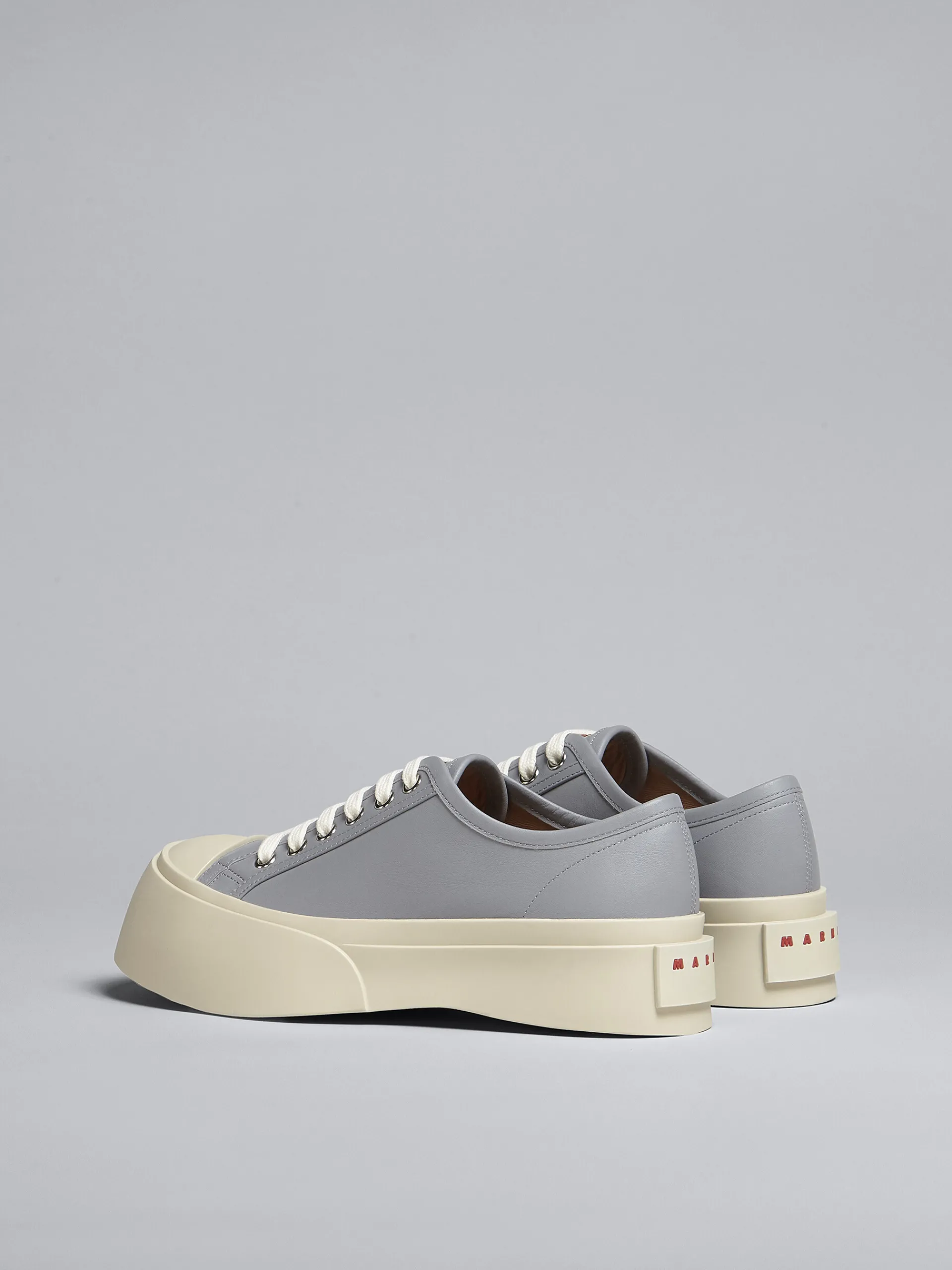 Sneakers | Pablo>Marni Grey Leather Pablo Lace-up Sneaker DOLPHIN