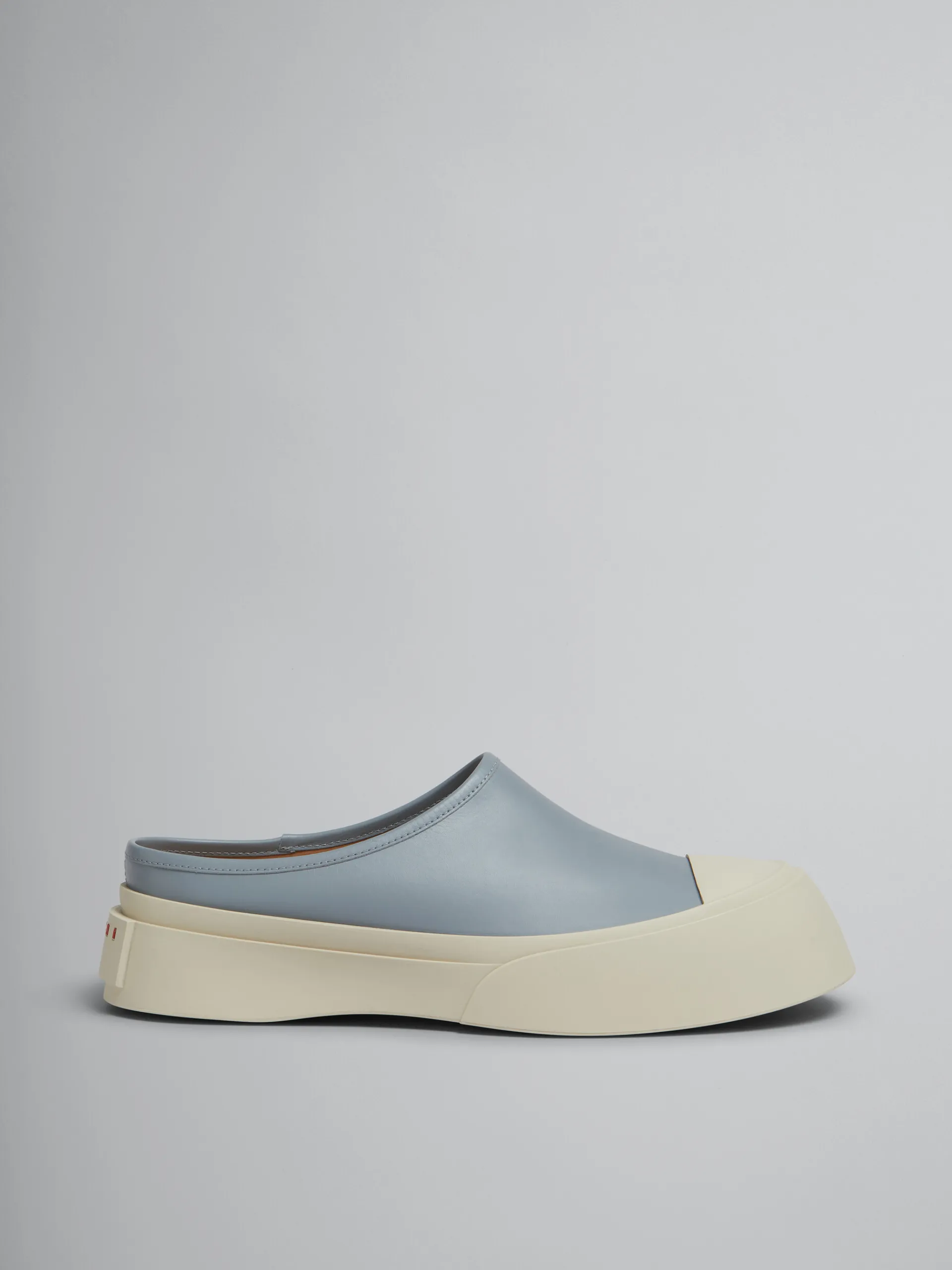 Sneakers | Pablo Sneakers>Marni Grey Leather Pablo Sabot DOLPHIN