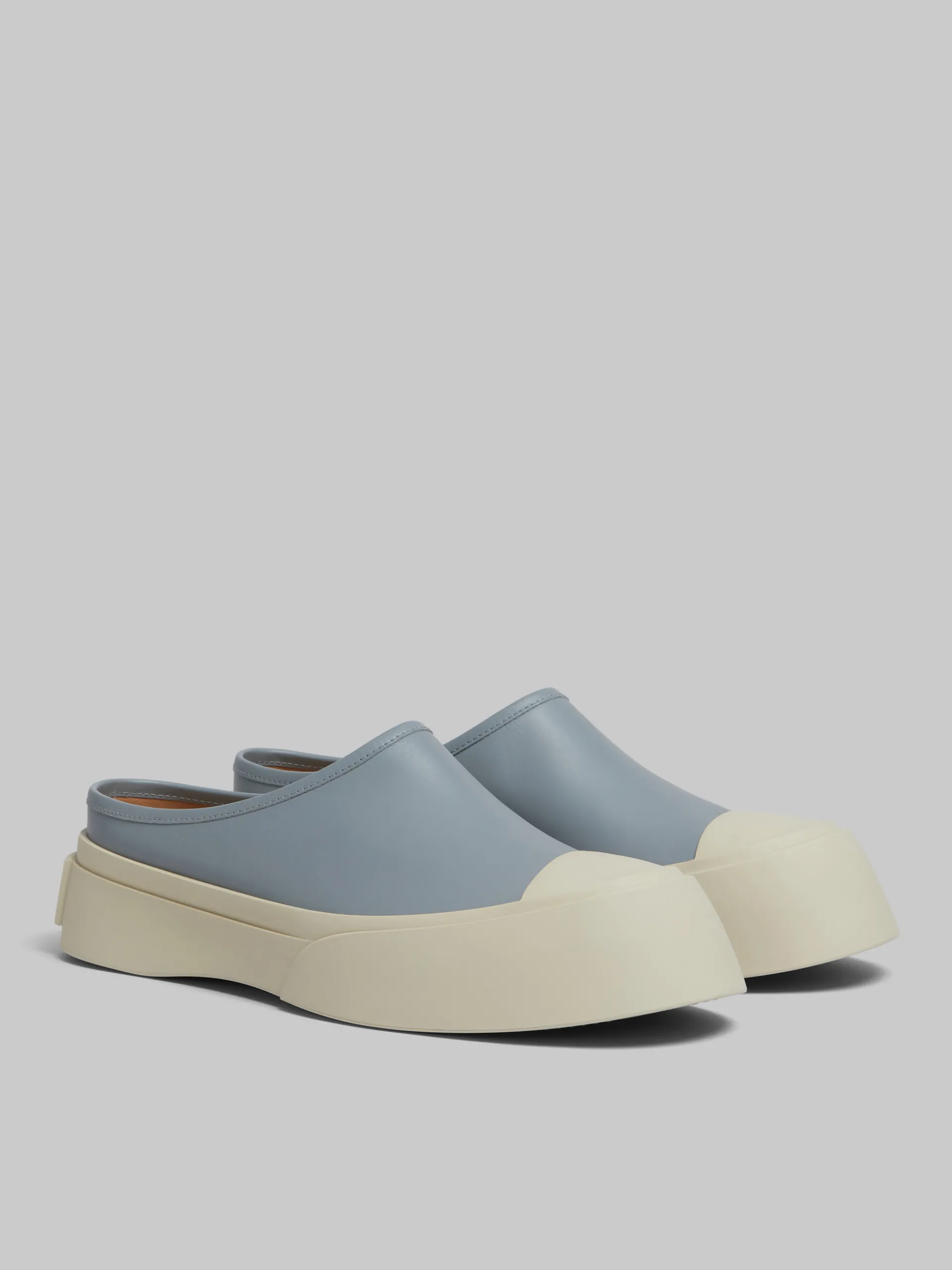 Sneakers | Pablo Sneakers>Marni Grey Leather Pablo Sabot DOLPHIN