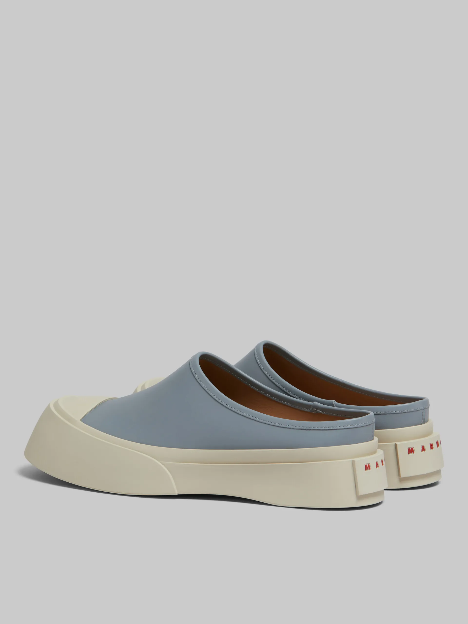 Sneakers | Pablo Sneakers>Marni Grey Leather Pablo Sabot DOLPHIN