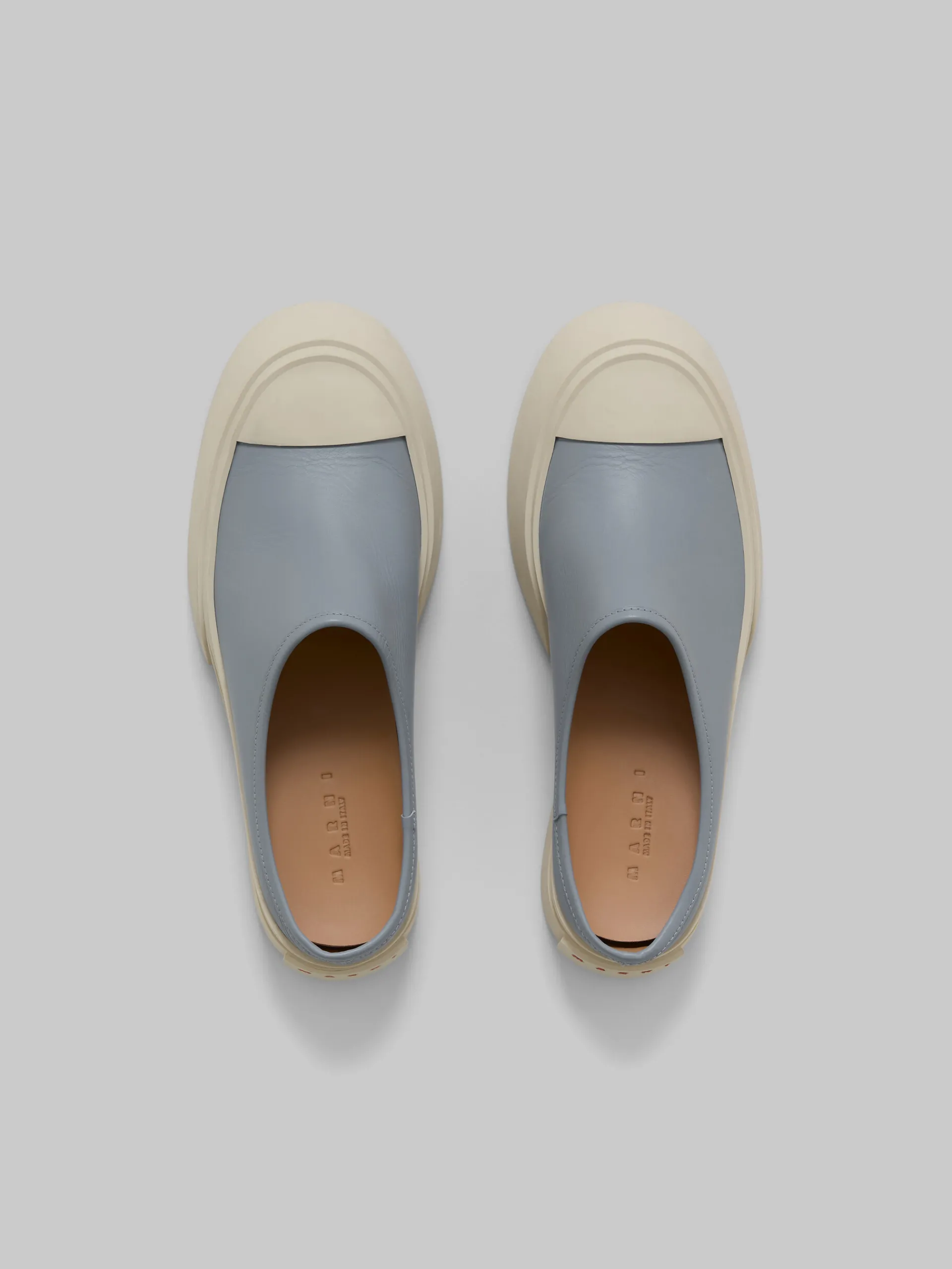 Sneakers | Pablo Sneakers>Marni Grey Leather Pablo Sabot DOLPHIN