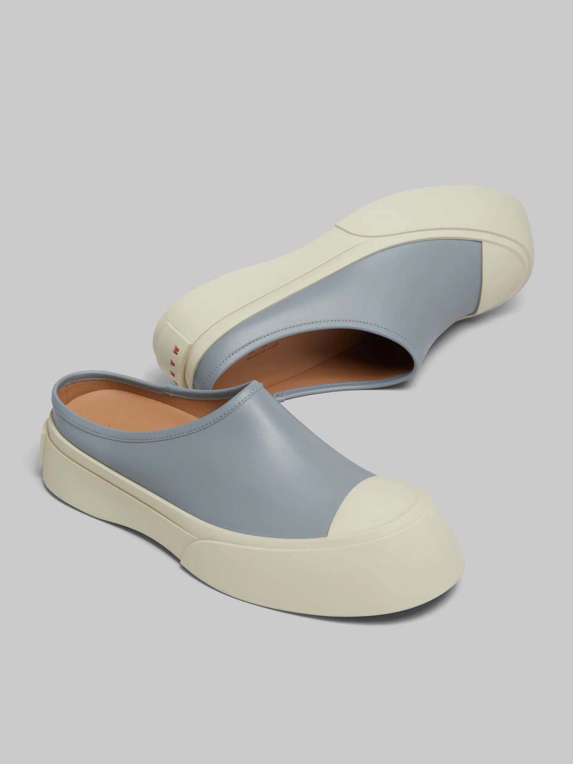 Sneakers | Pablo Sneakers>Marni Grey Leather Pablo Sabot DOLPHIN