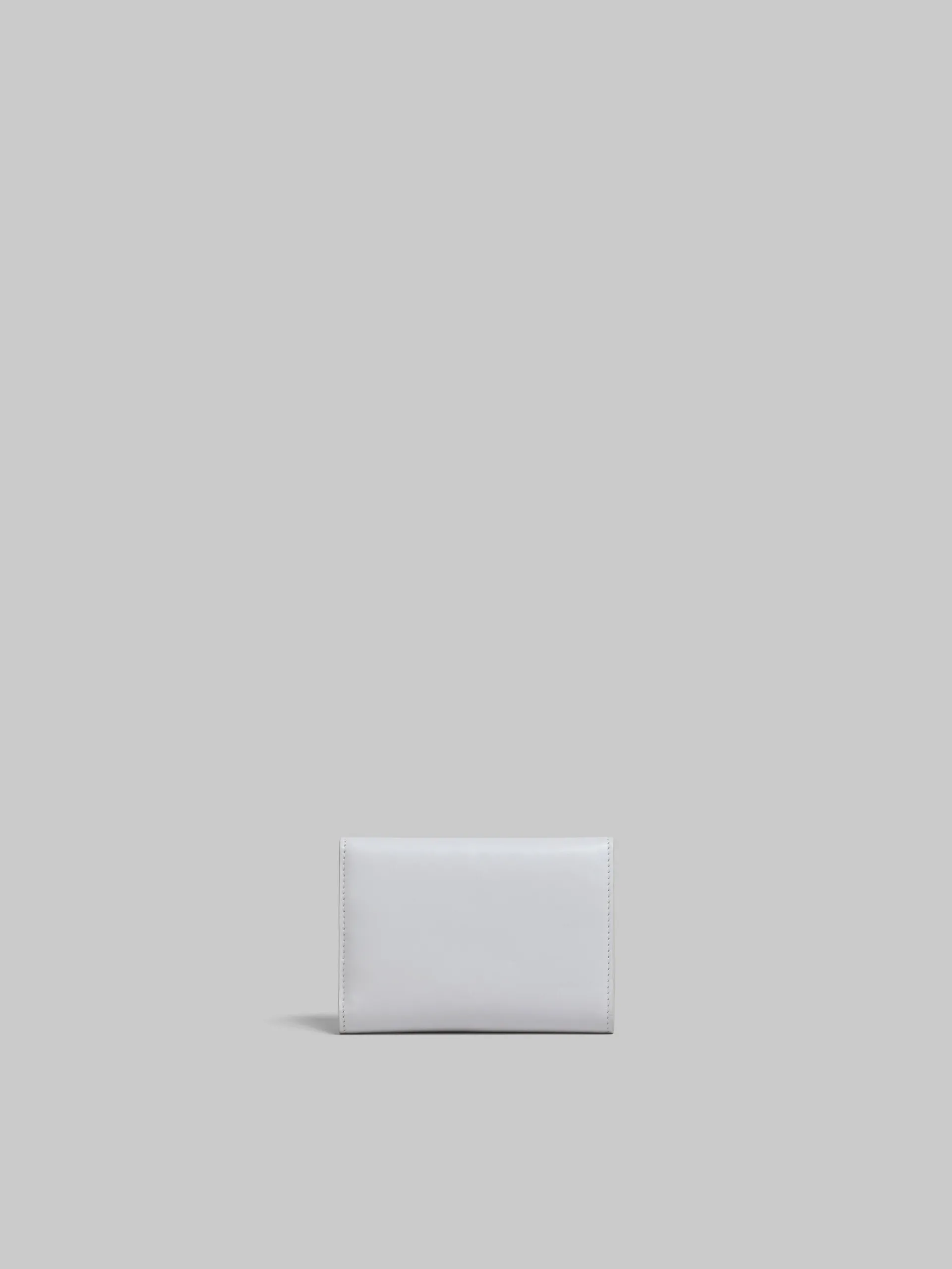 Wallets & Small Leather Goods>Marni Grey Leather Trifold Prisma Wallet SODIUM