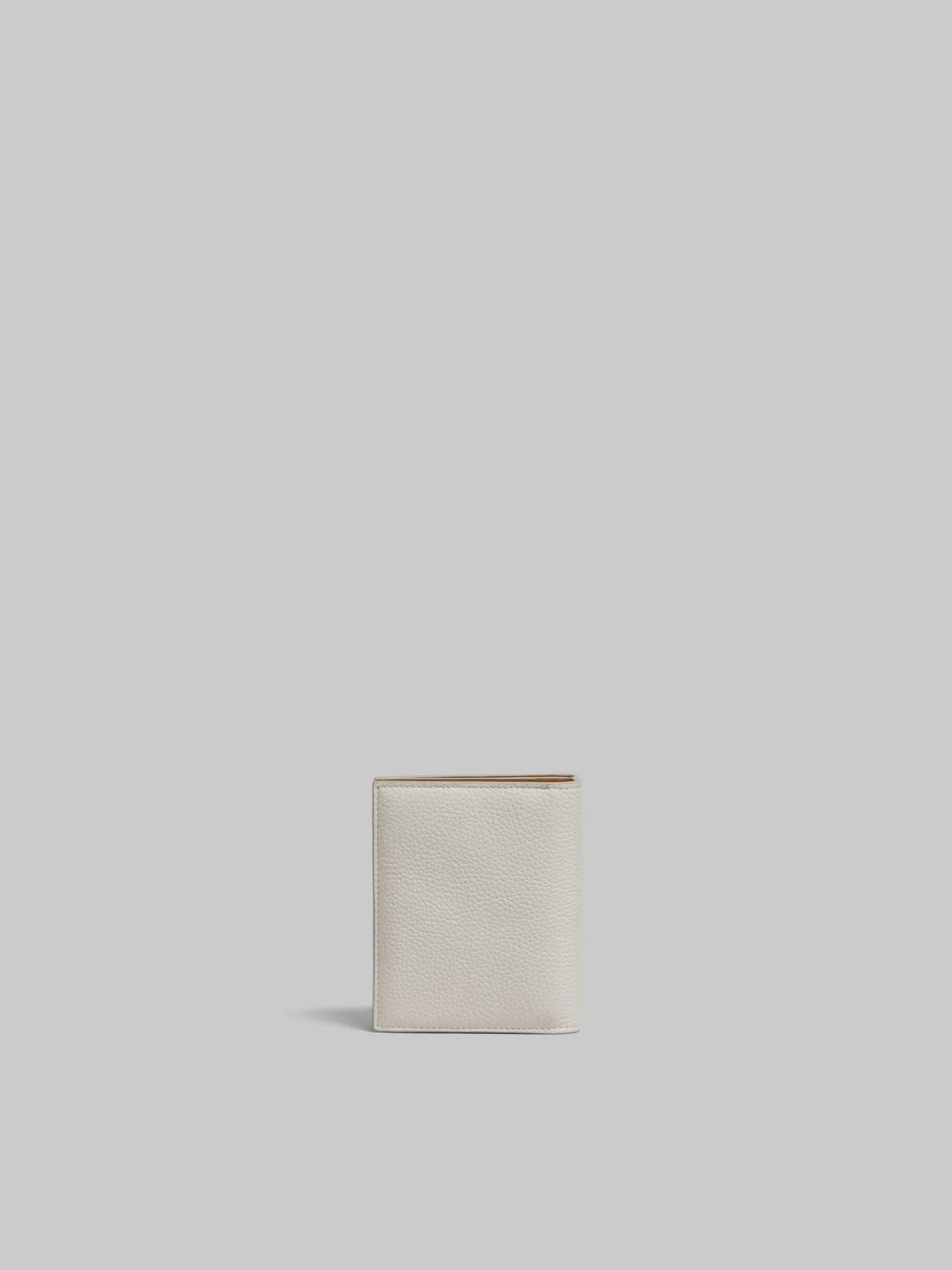 Wallets & Small Leather Goods>Marni Grey Leather Zip-around Bifold Wallet With Mending LIGHTGREY