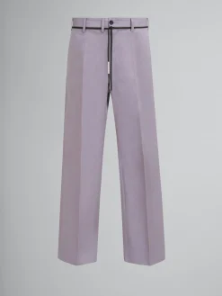 Pants>Marni Grey Organic Gabardine Chinos MERCURY