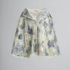 Coats & Jackets>Marni Hand-painted Light Yellow Leather Cape LIGHTTOPAZ