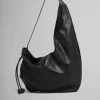 Shoulder Bags>Marni Large Nappa Hobo Bag BLACK