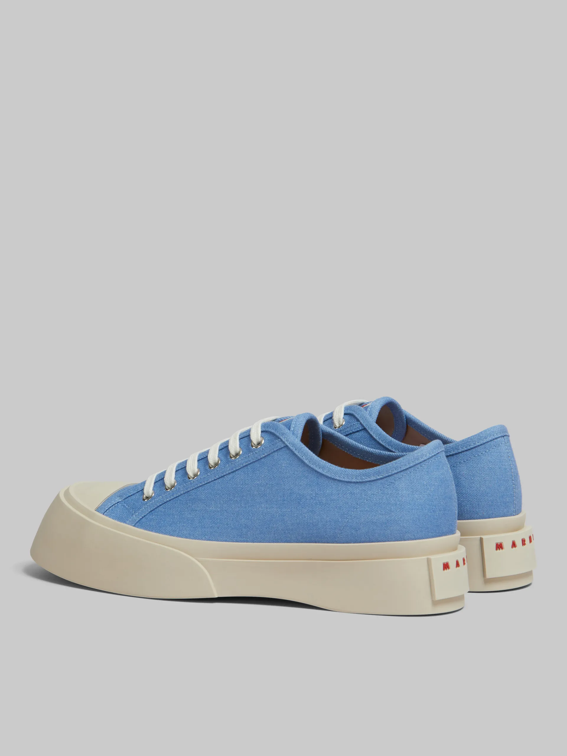 Sneakers>Marni Light Blue Denim Pablo Lace-up Sneaker LIGHTBLUE