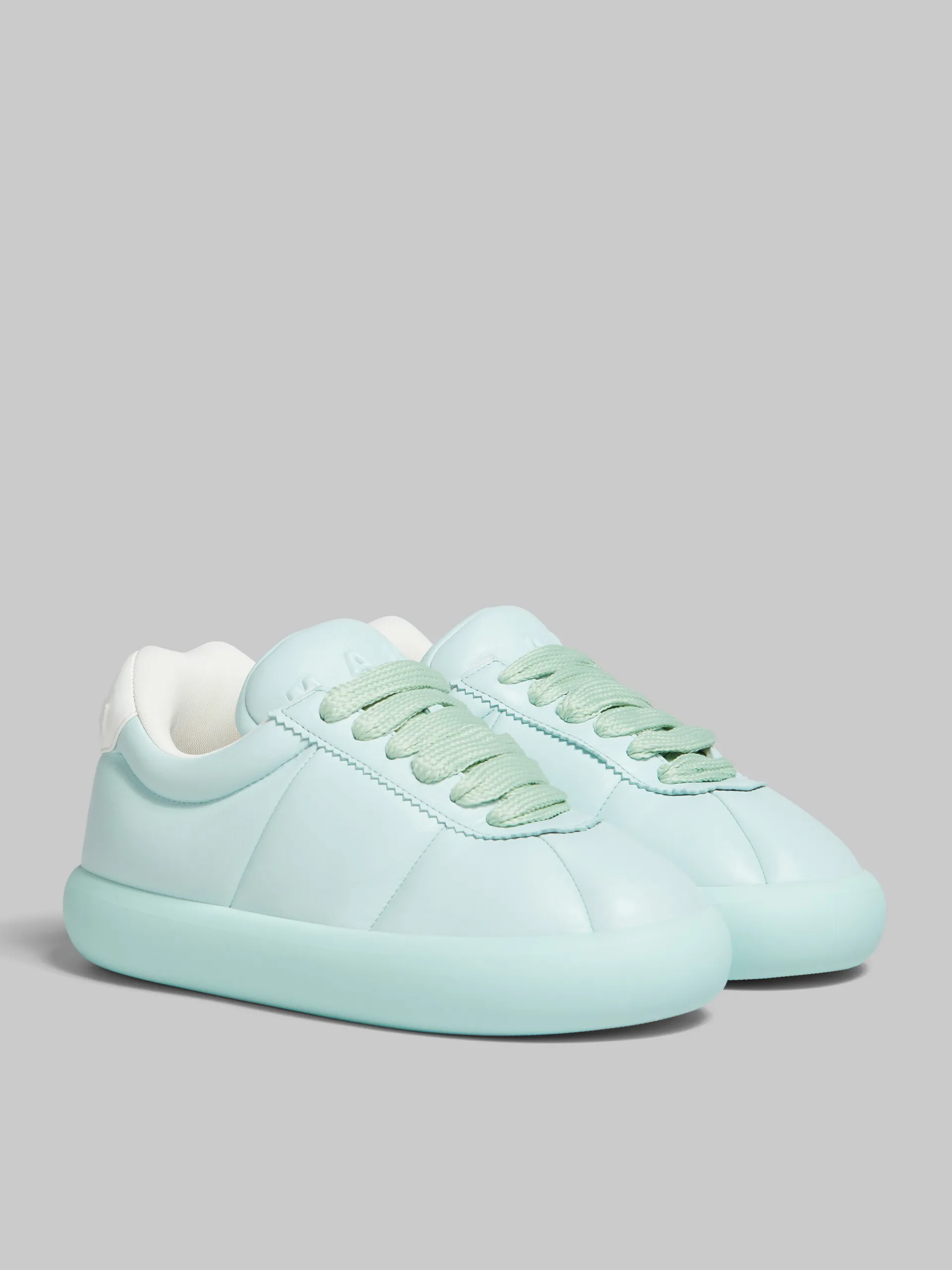 Sneakers>Marni Light Blue Leather BigFoot 2.0 Sneaker MINERAL ICE