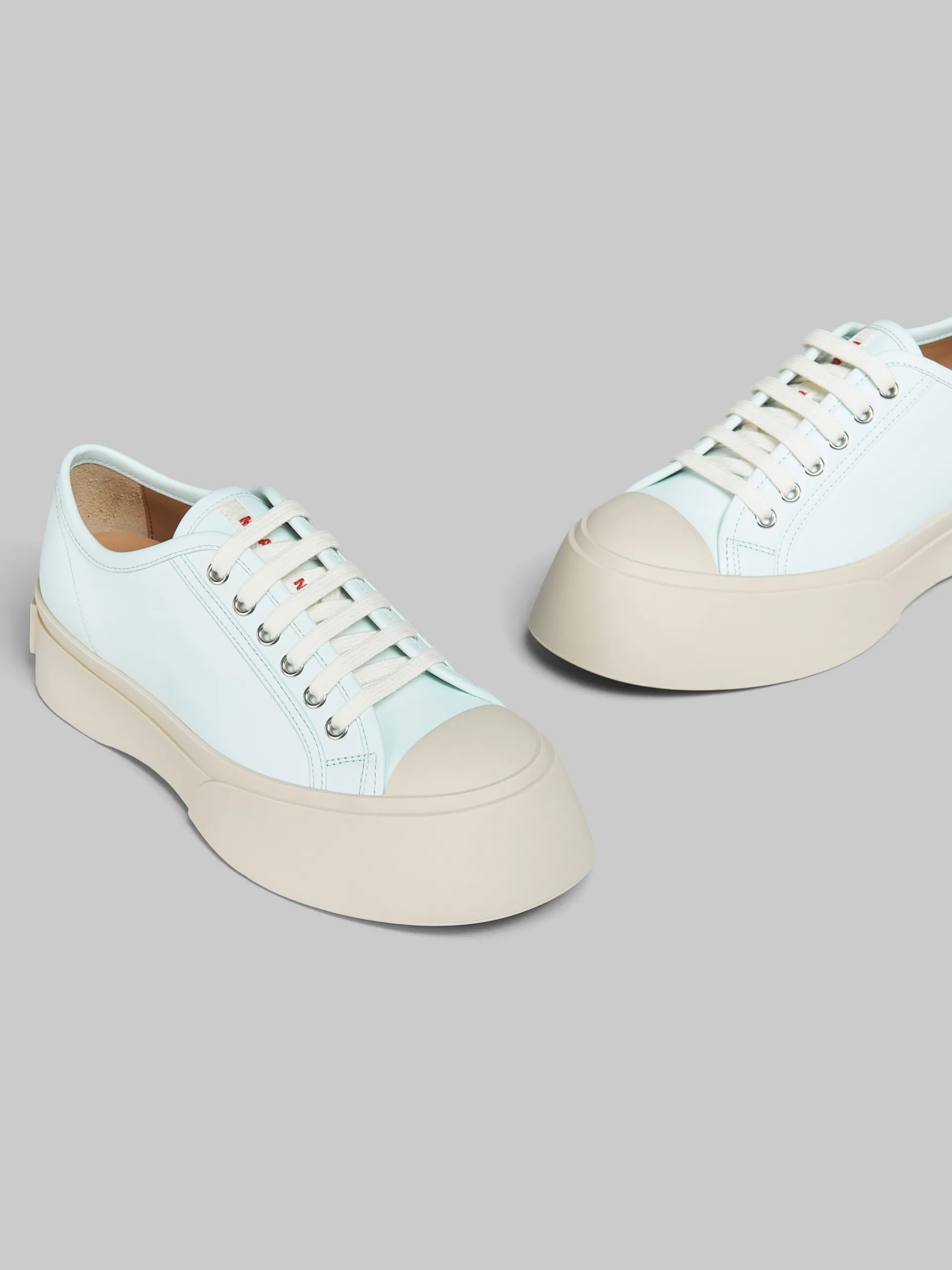 Sneakers | Pablo>Marni Light Blue Nappa Leather Pablo Lace-up Sneaker MINERAL ICE